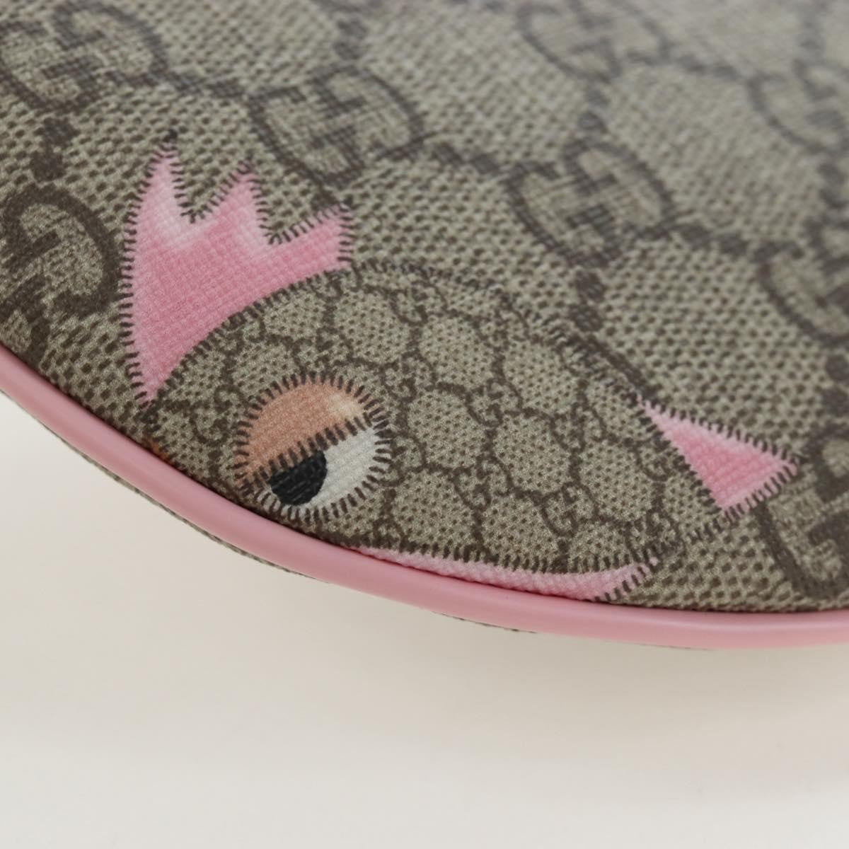 Gucci Children's Zip Printed Gg Coated Canvas Beige Canvas Backpack Bag (Pre-Owned)