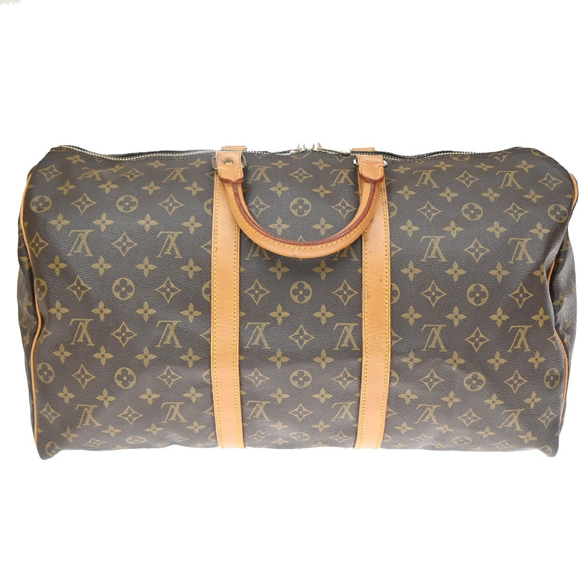Louis Vuitton Keepall Monogram Canvas Brown Canvas Travel Bag Bag (Pre-Owned)