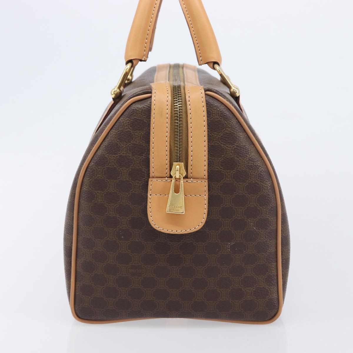 Celine Handbag Canvas Brown Canvas Handbag (Pre-Owned)
