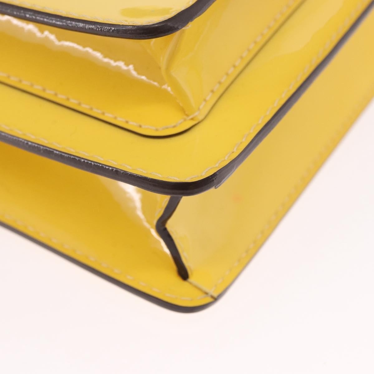 Louis Vuitton Monceau Vernis Yellow Patent_Leather Handbag (Pre-Owned)