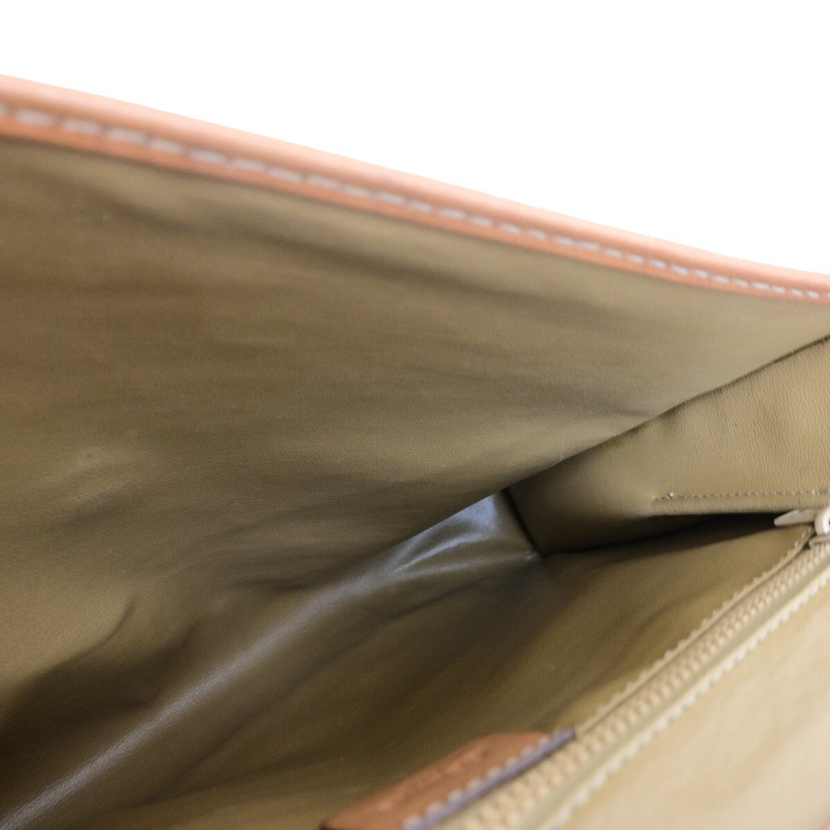 Celine Vintage Macadam Canvas And Leather Brown Canvas Shoulder Bag Bag (Pre-Owned)