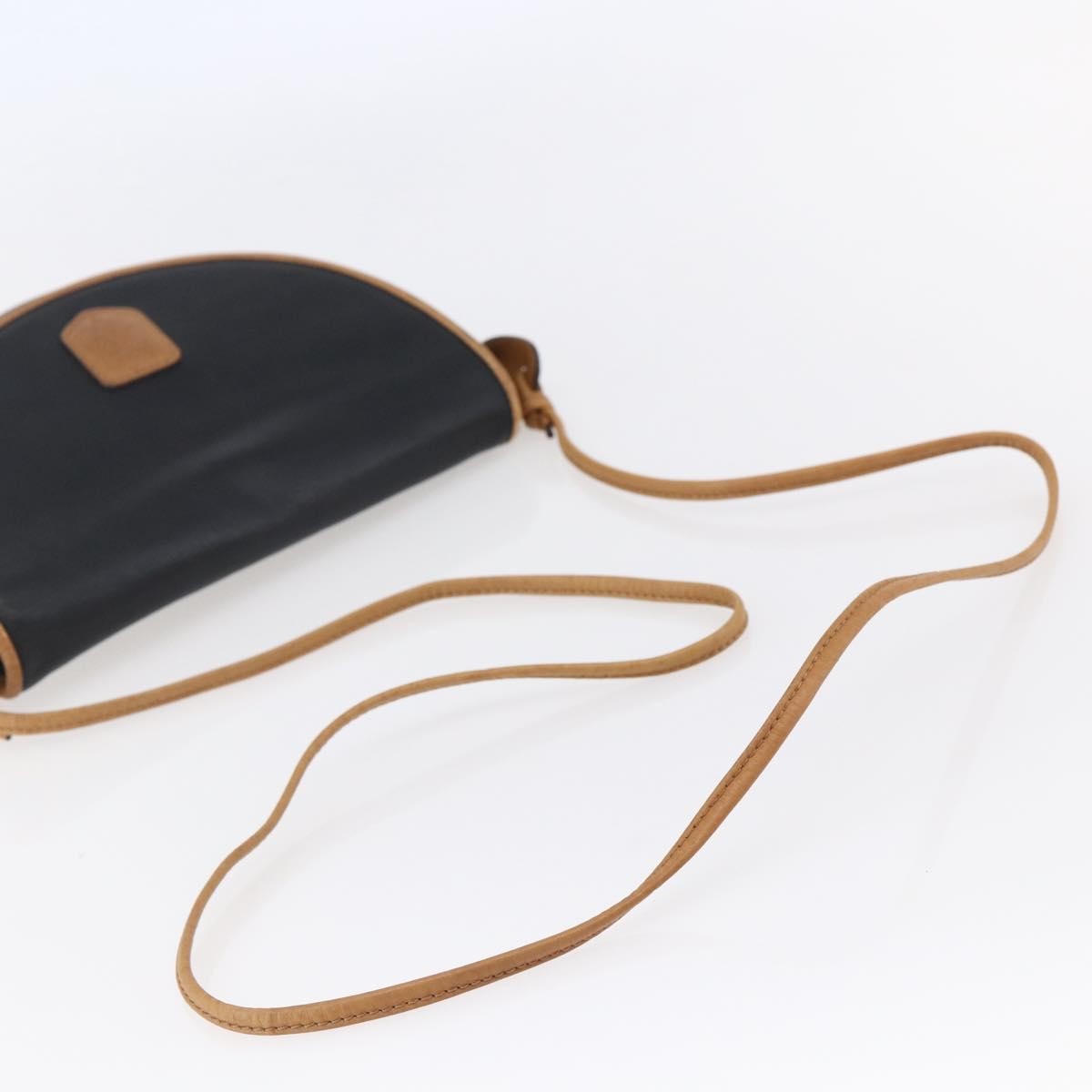 Celine Flap Shoulder Leather Black Leather Shoulder Bag Bag (Pre-Owned)