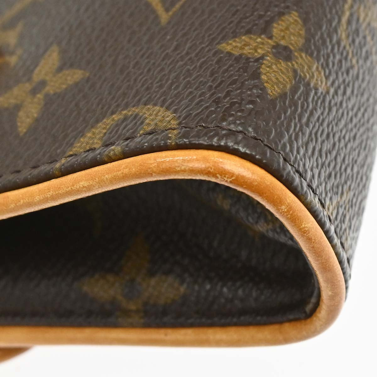 Louis Vuitton Florentine Waist Monogram Canvas Brown Canvas Clutche & Pouche Bag (Pre-Owned)