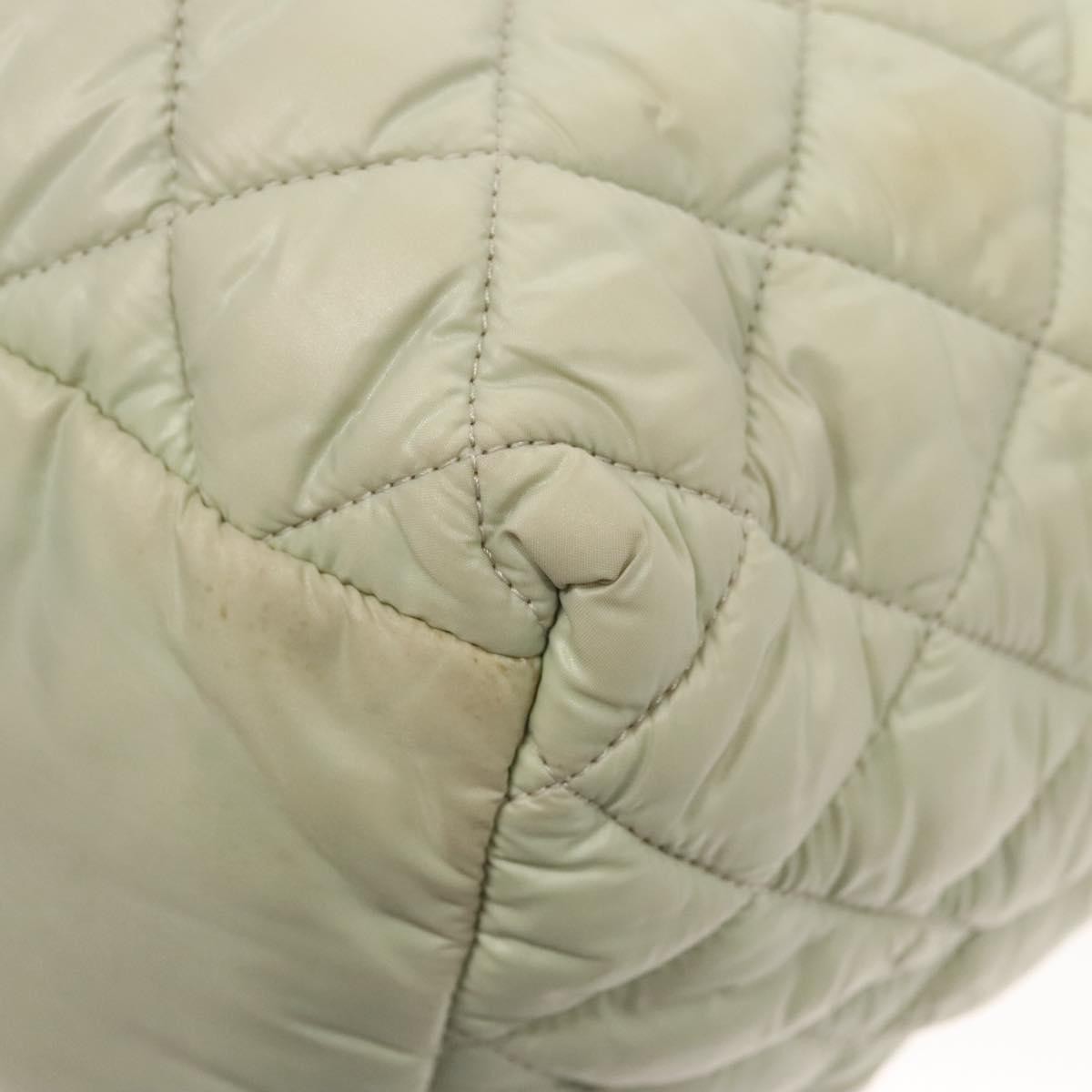 Chanel Coco Cocoon Reversible Quilted Nylon Gray Nylon Tote Bag Bag (Pre-Owned)