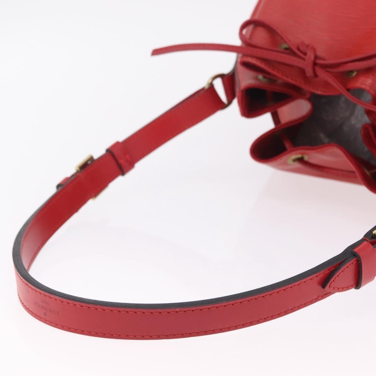 Louis Vuitton Petit Noe Nm Epi Leather Red Leather Handbag (Pre-Owned)