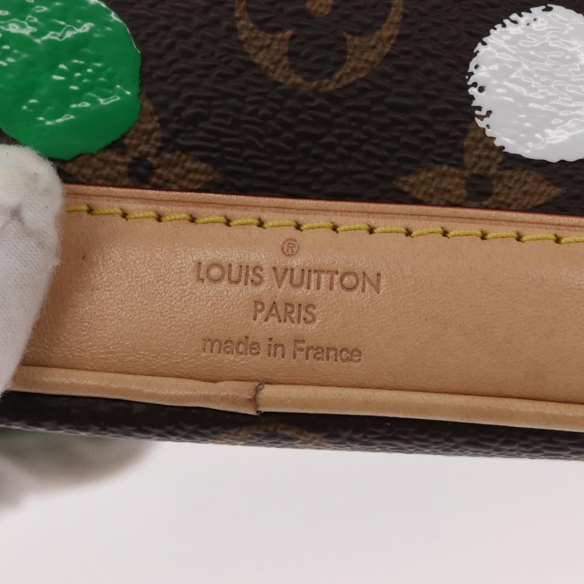 Louis Vuitton Noe Yayoi Kusama Painted Dots Monogram Canvas Brown Canvas Handbag (Pre-Owned)