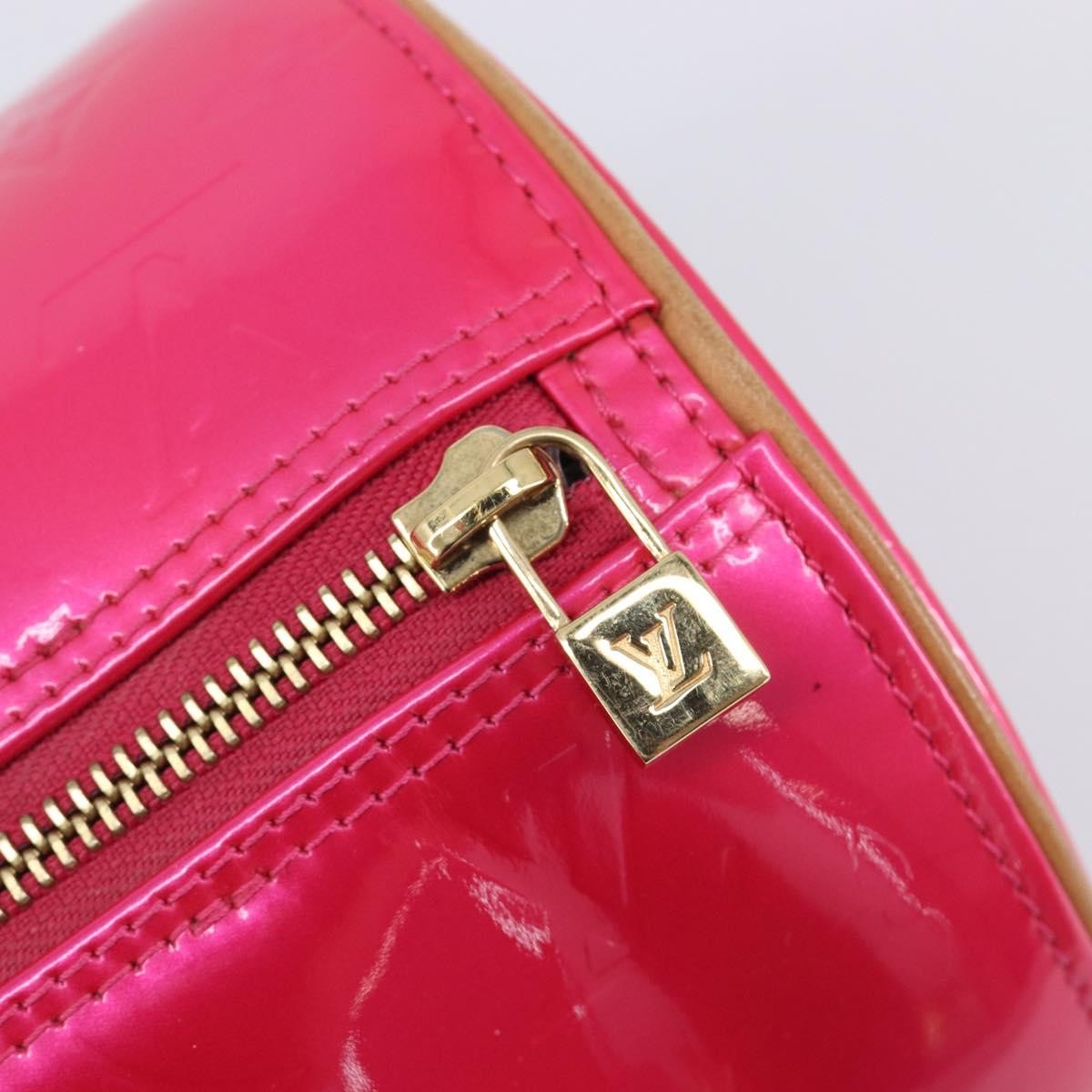 Louis Vuitton Bedford Monogram Vernis Pink Patent_Leather Handbag (Pre-Owned)
