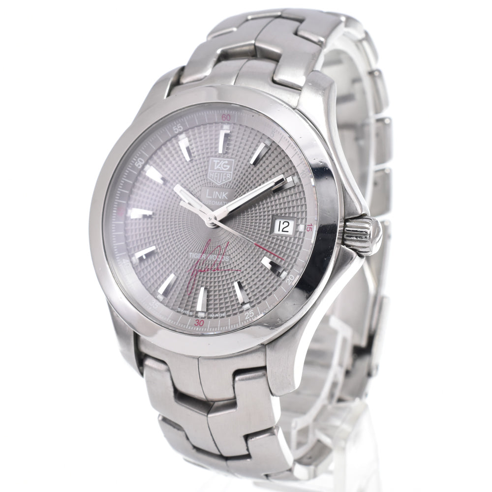 Tag Heuer Link Tiger Woods Automatic Stainless Steel Watch (Pre-Owned)
