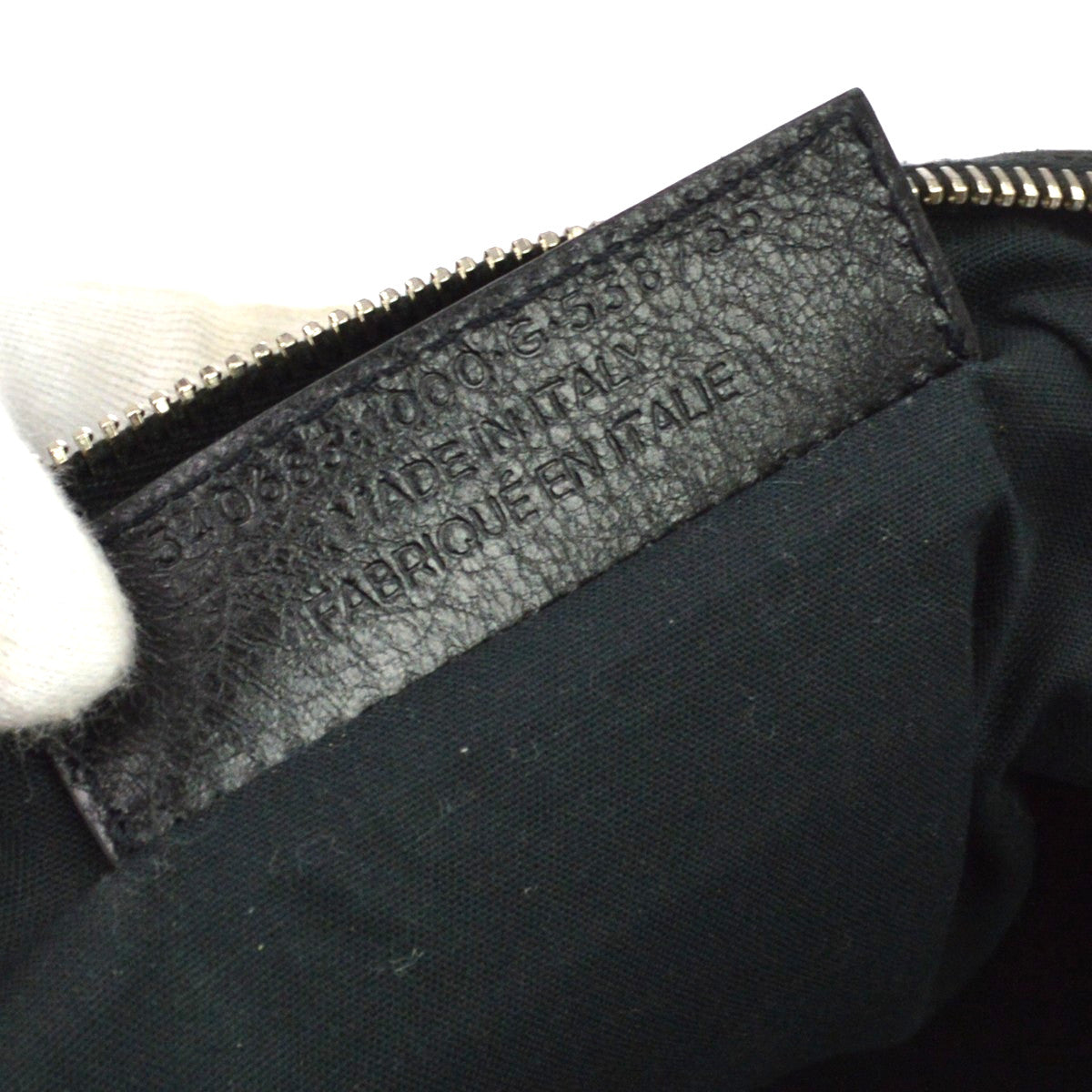 Balenciaga Mini Folder Leather Black Leather Handbag (Pre-Owned)