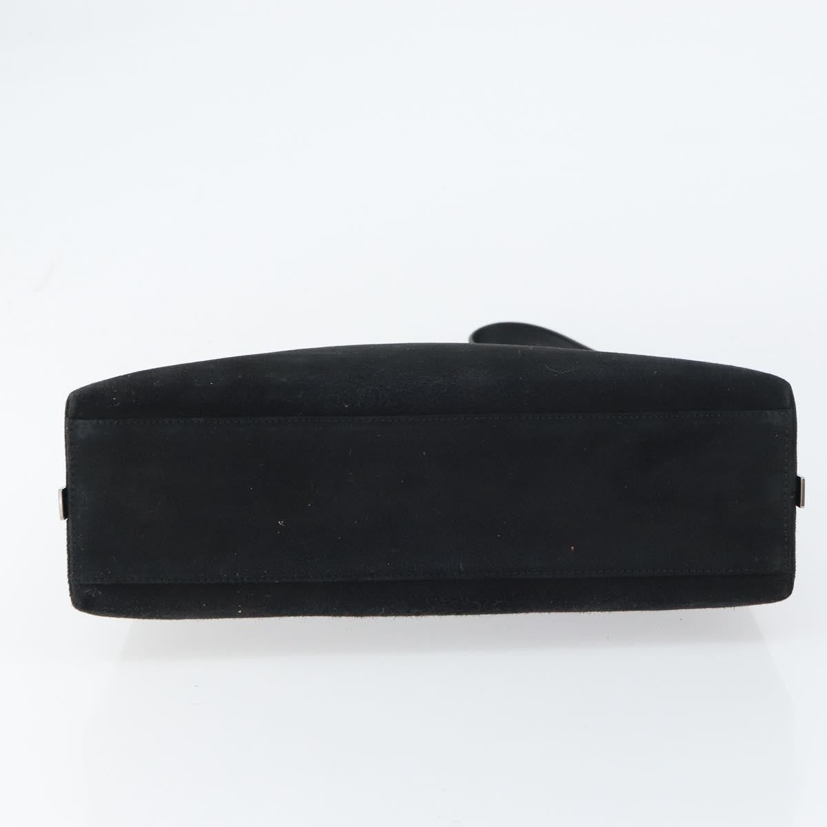 Salvatore Ferragamo Vintage Suede Black Suede Shoulder Bag Bag (Pre-Owned)