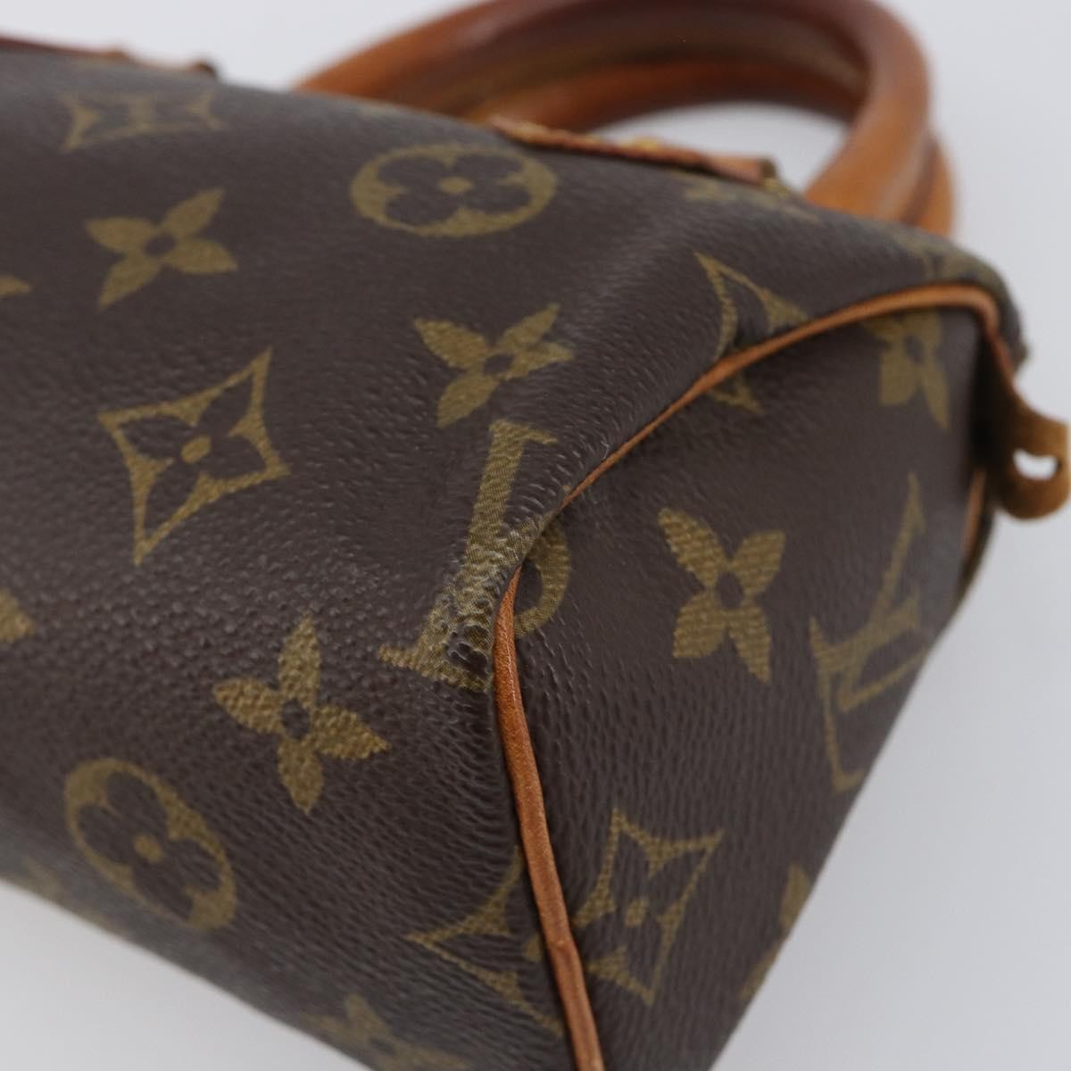 Louis Vuitton Speedy Mini Hl Monogram Canvas Brown Canvas Handbag (Pre-Owned)