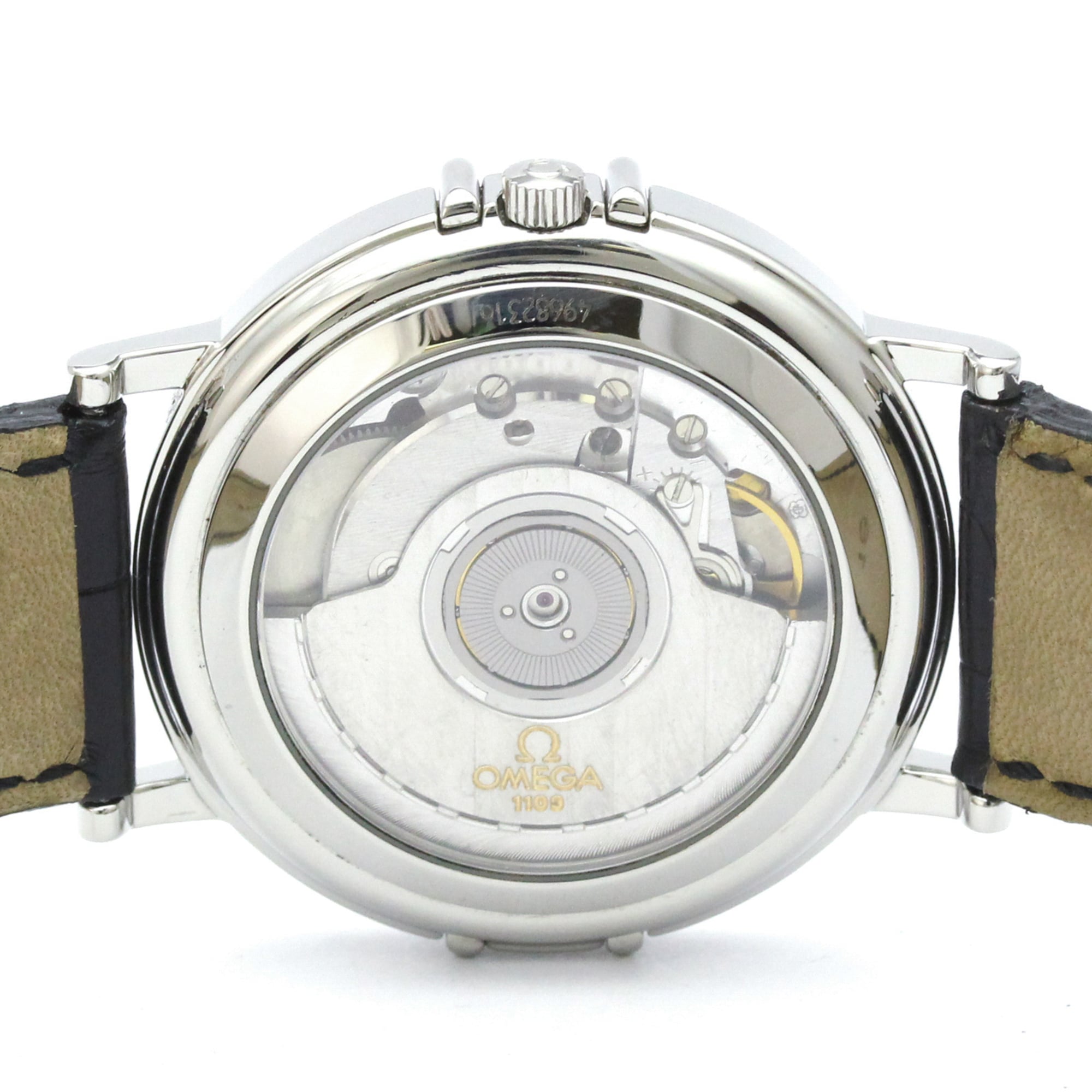 Omega Constellation Chronometer Automatic Stainless Steel And Leather Watch (Pre-Owned)