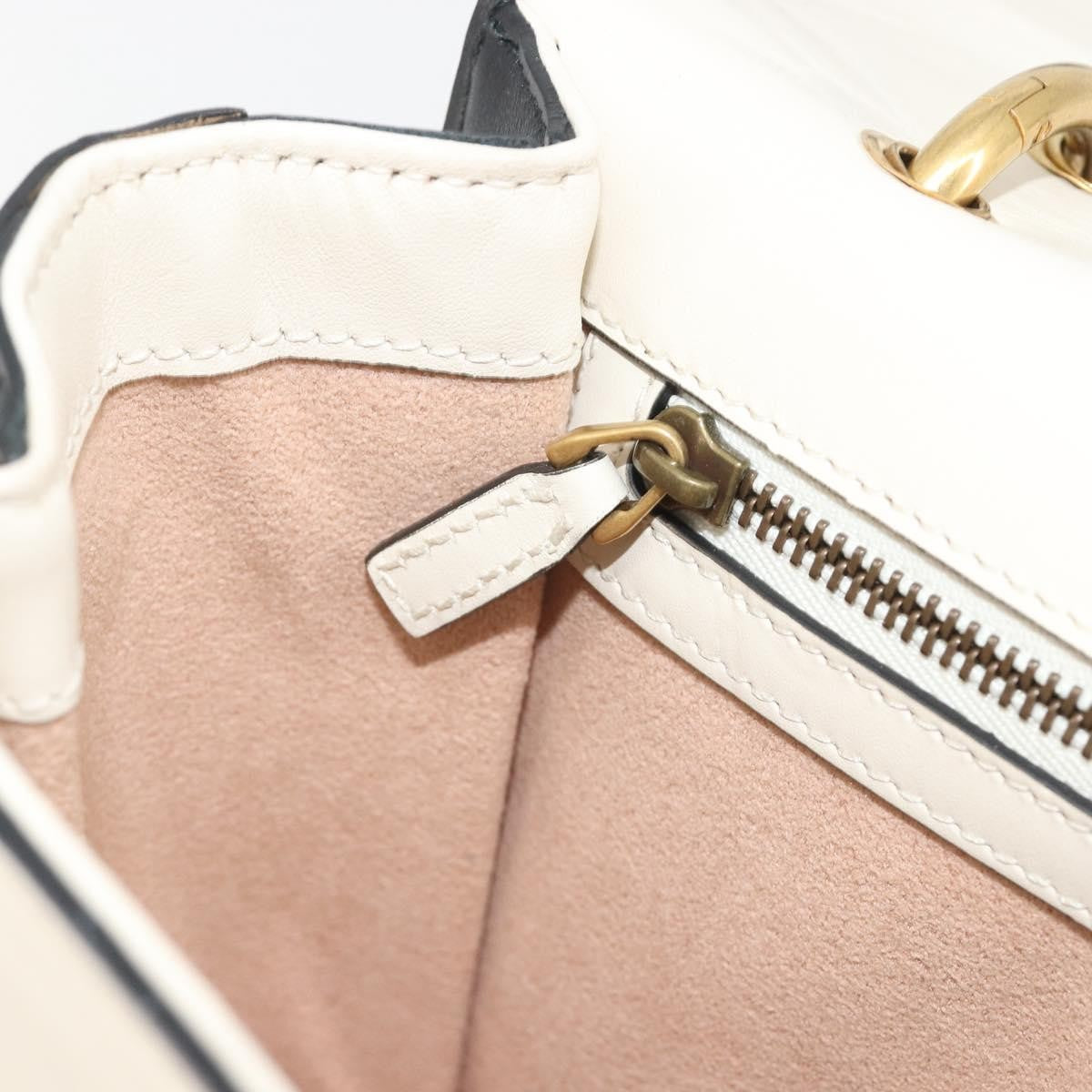 Gucci Queen Margaret Flap Colorblock Leather Black Leather Shoulder Bag Bag (Pre-Owned)