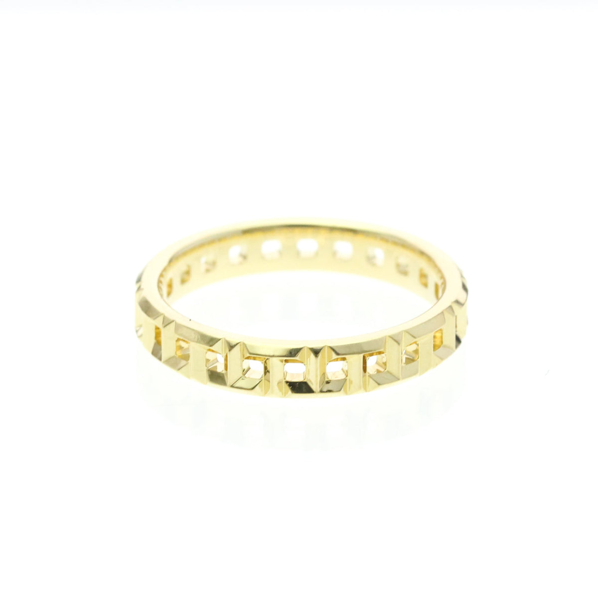 Tiffany & Co. T True 18K Yellow Gold Gold Yellow_Gold Ring Jewelry (Pre-Owned)