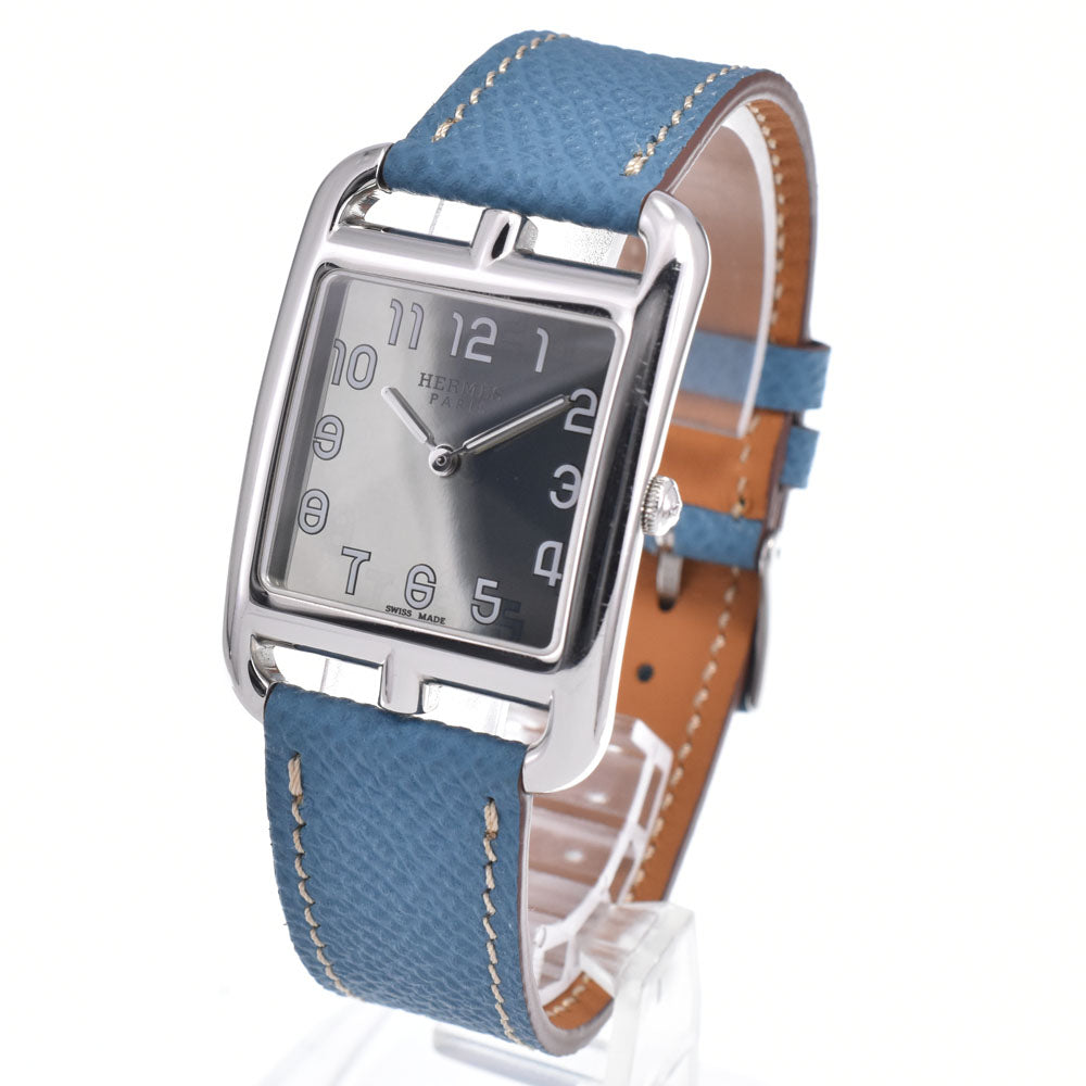 Hermes Cape Cod Quartz Stainless Steel And Leather Watch (Pre-Owned)