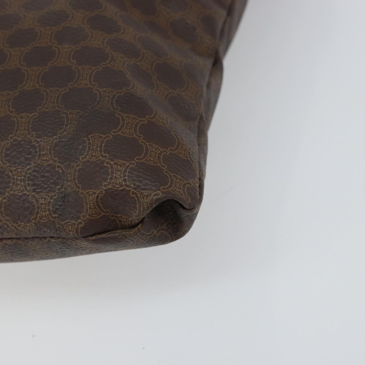 Celine Vintage Macadam Canvas Brown Canvas Tote Bag Bag (Pre-Owned)