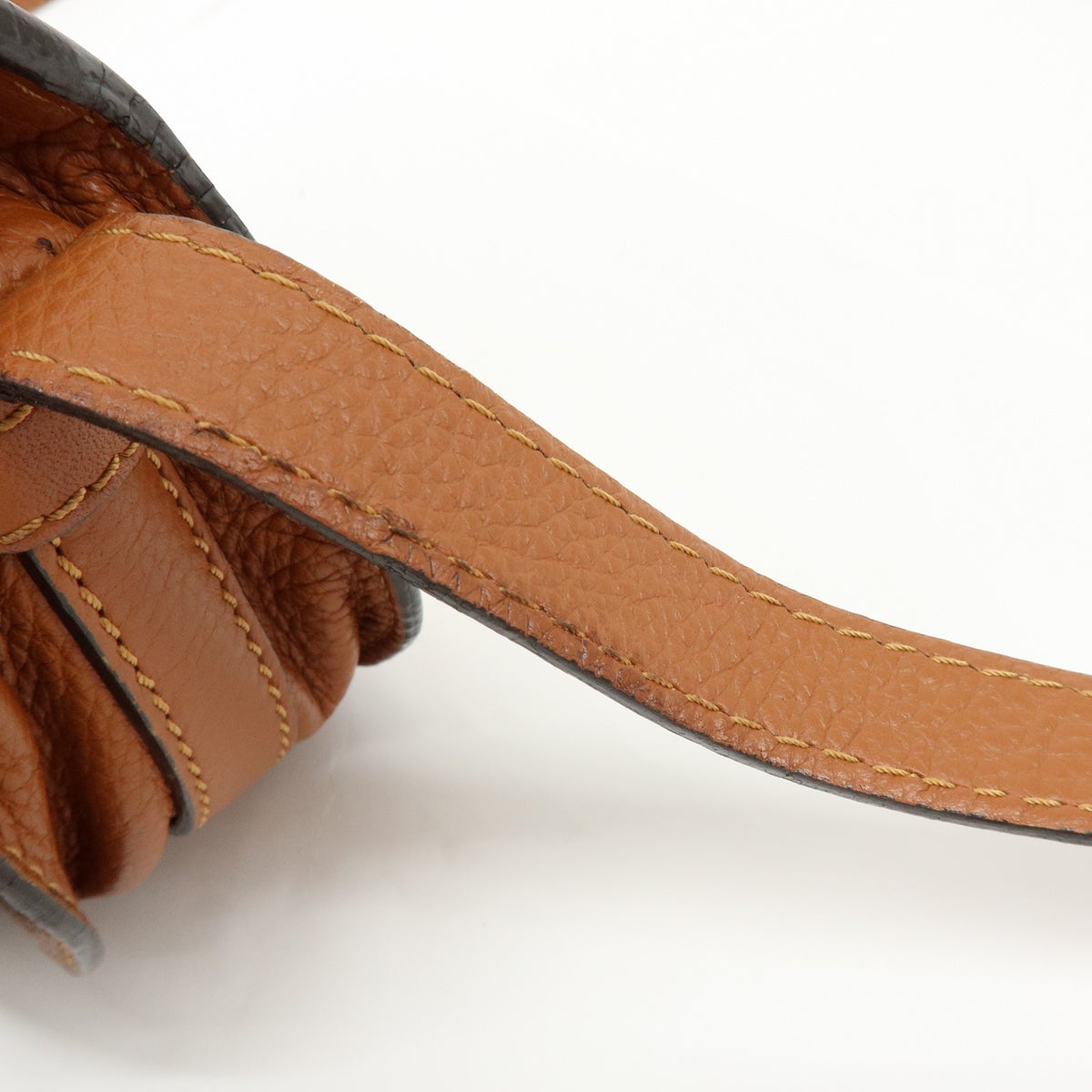 Chloe Marcie Leather Brown Leather Crossbody Bag Bag (Pre-Owned)