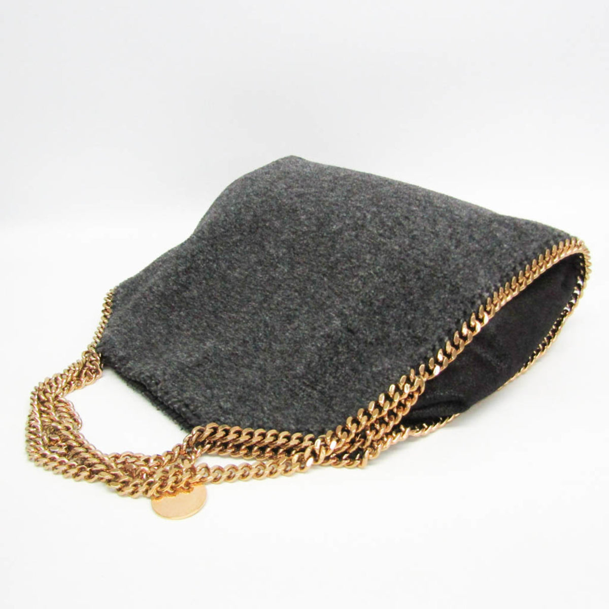 Stella Mccartney Falabella Faux Leather Gray Polyester Shoulder Bag Bag (Pre-Owned)
