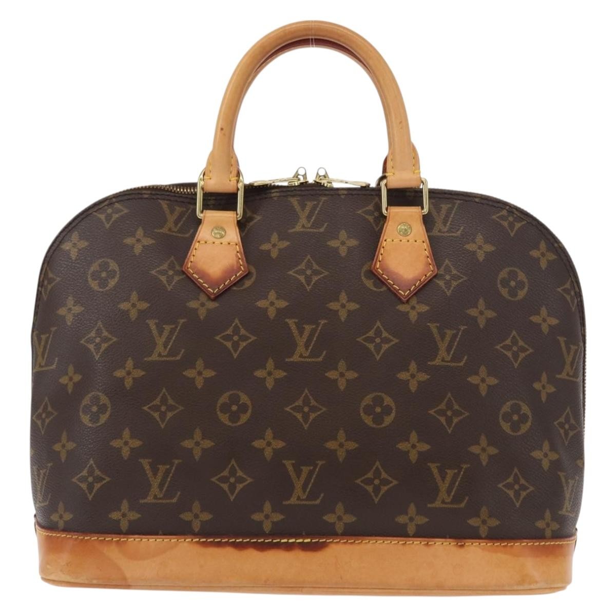 Louis Vuitton Alma Monogram Canvas Brown Canvas Handbag (Pre-Owned)