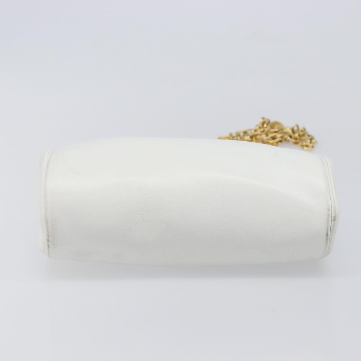 Christian Dior Shoulder Leather White Leather Shoulder Bag Bag (Pre-Owned)