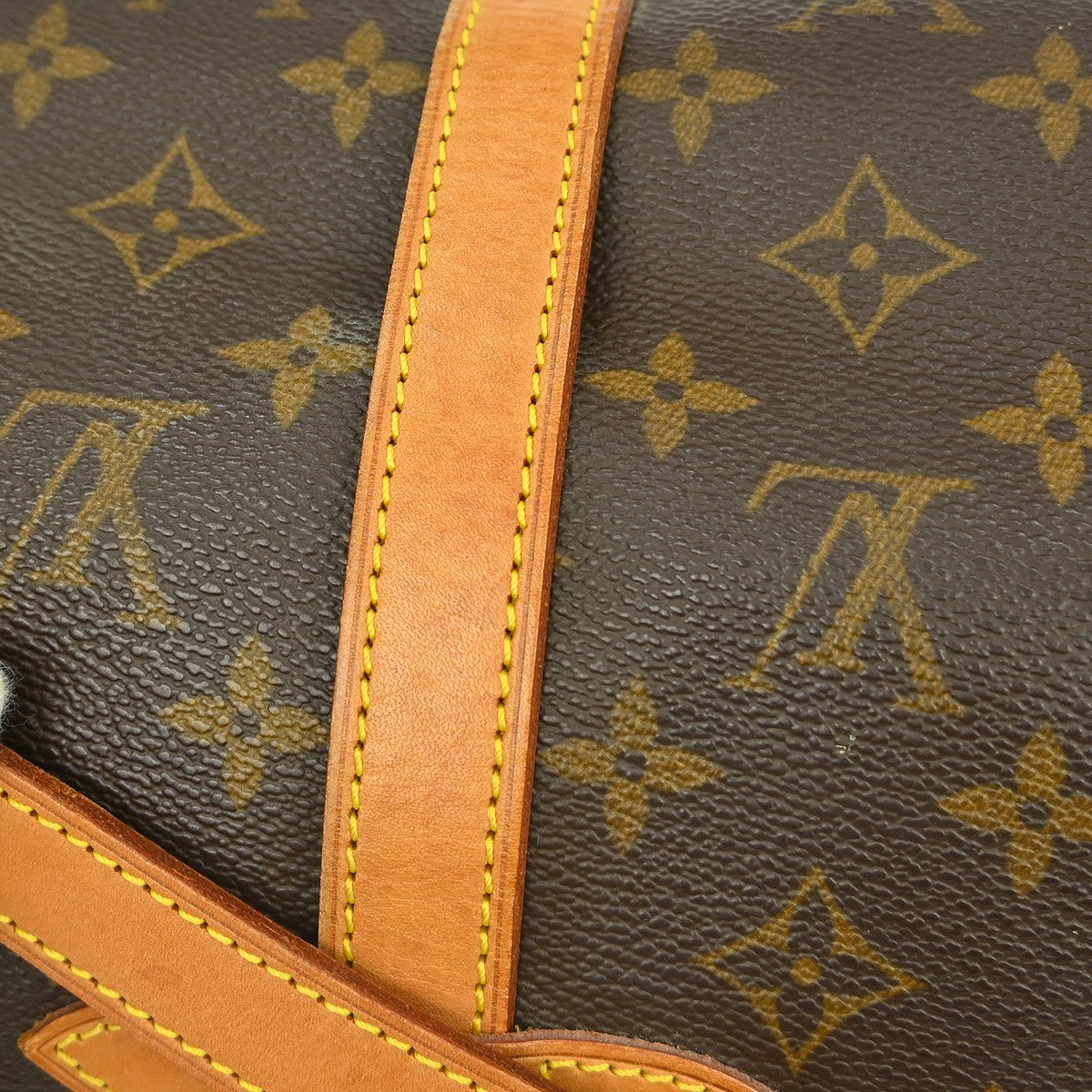 Louis Vuitton Saumur Monogram Brown Canvas Shoulder Bag Bag (Pre-Owned)
