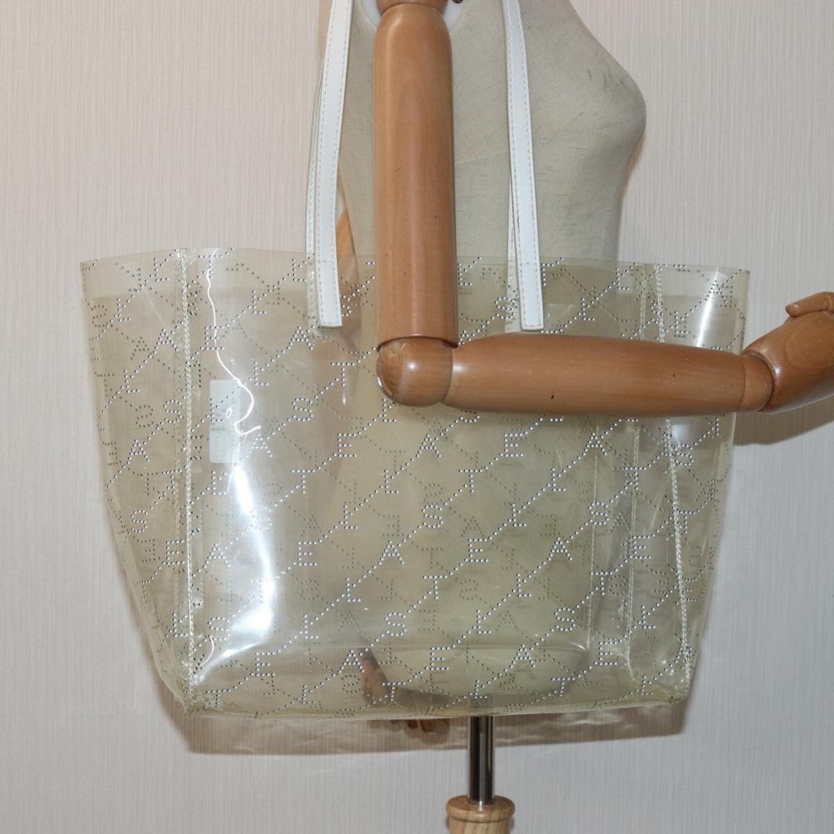 Stella Mccartney Logo Shopping Tote Vinyl Clear Plastic Tote Bag Bag (Pre-Owned)