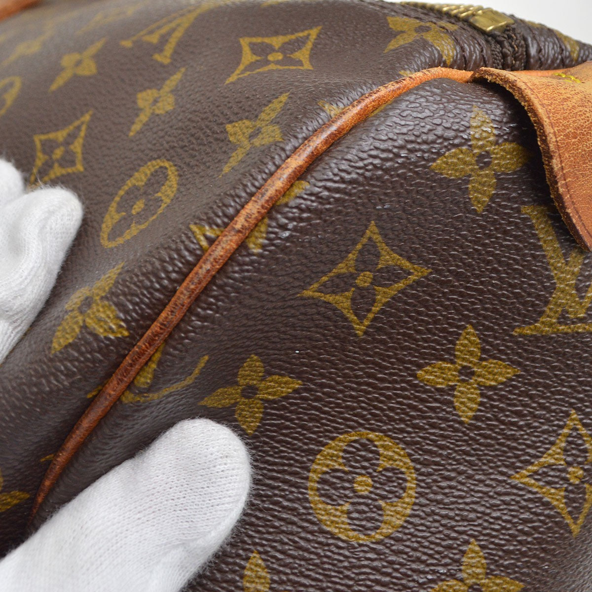 Louis Vuitton Keepall Monogram Canvas Brown Canvas Travel Bag Bag (Pre-Owned)