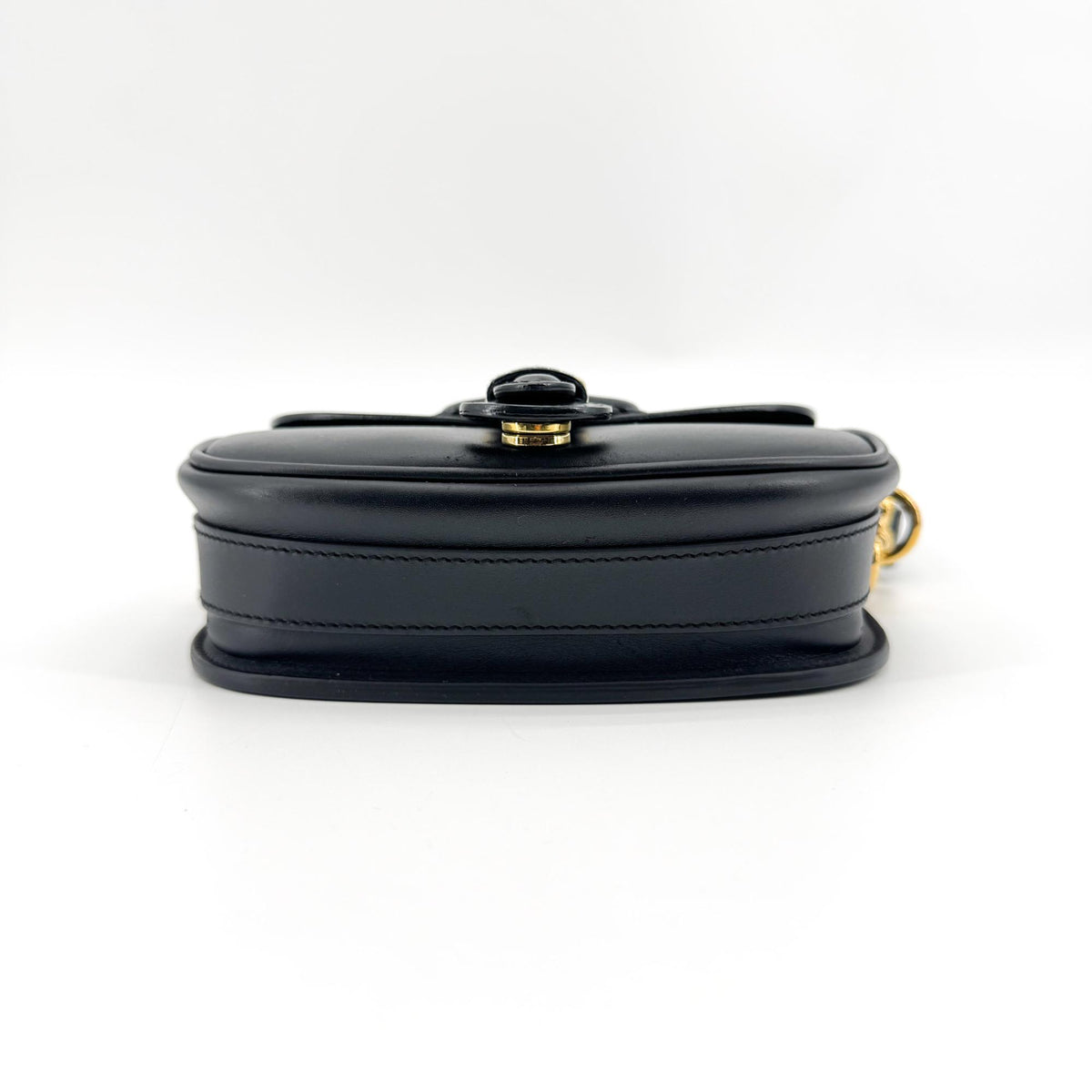 Christian Dior Bobby Flap Leather Black Calfskin Shoulder Bag Bag (Pre-Owned)