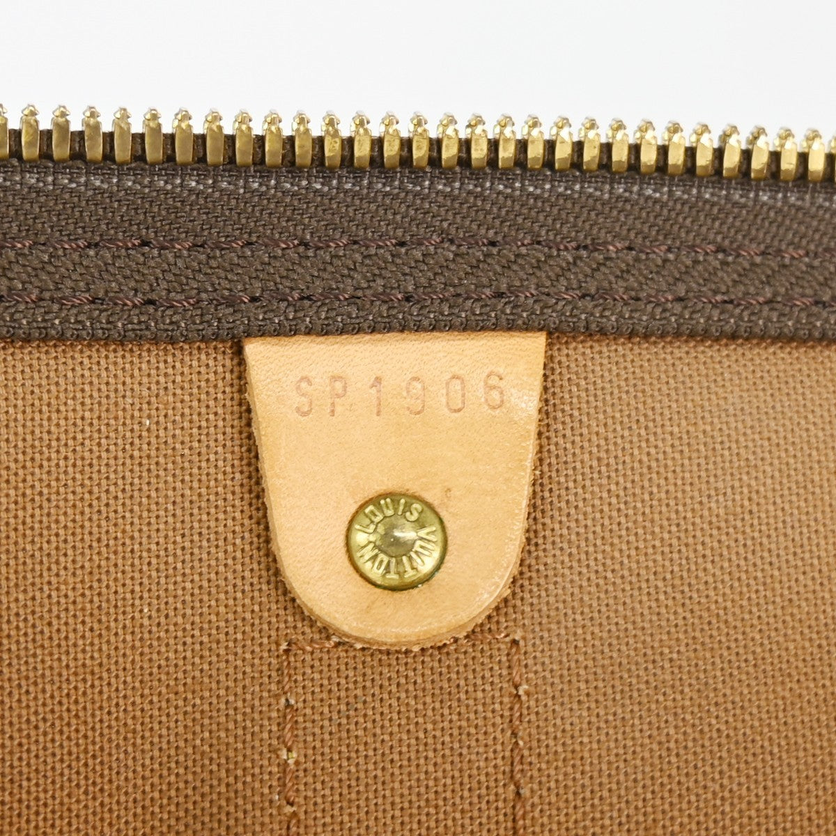 Louis Vuitton Keepall Monogram Canvas Brown Canvas Travel Bag Bag (Pre-Owned)