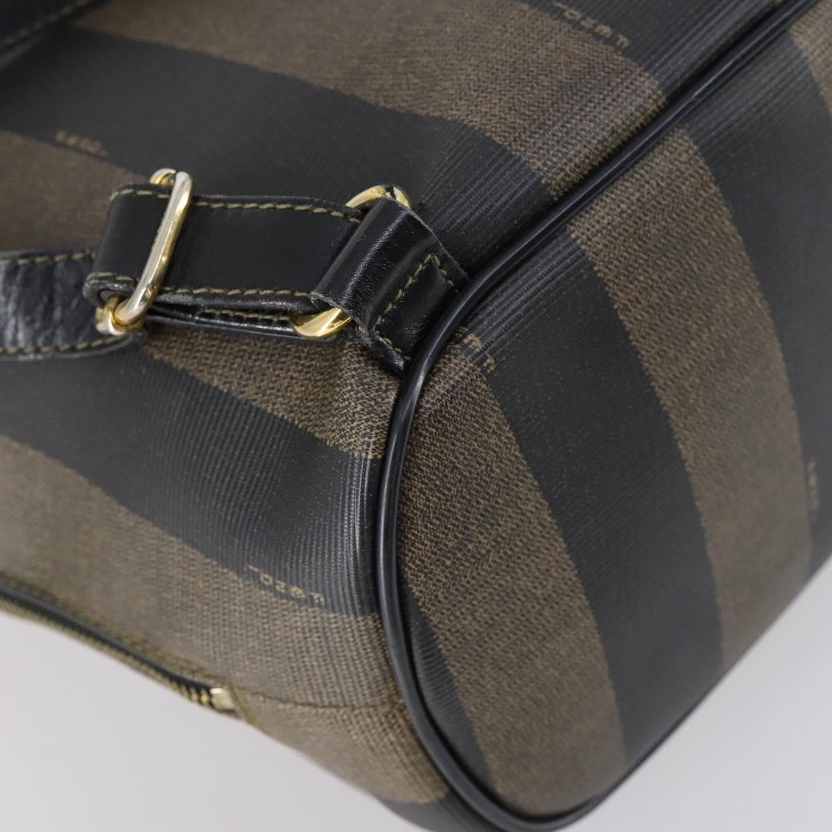 Fendi Pequin Front Pocket Coated Canvas Brown Pvc Backpack Bag (Pre-Owned)