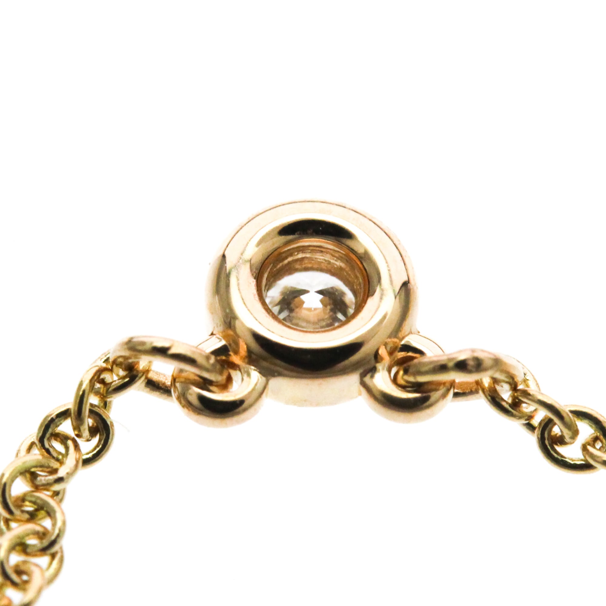 Tiffany & Co. Elsa Peretti Diamonds By The Yard Pendant 18K Rose Gold With Diamond Gold Pink_Gold Necklace Jewelry (Pre-Owned)