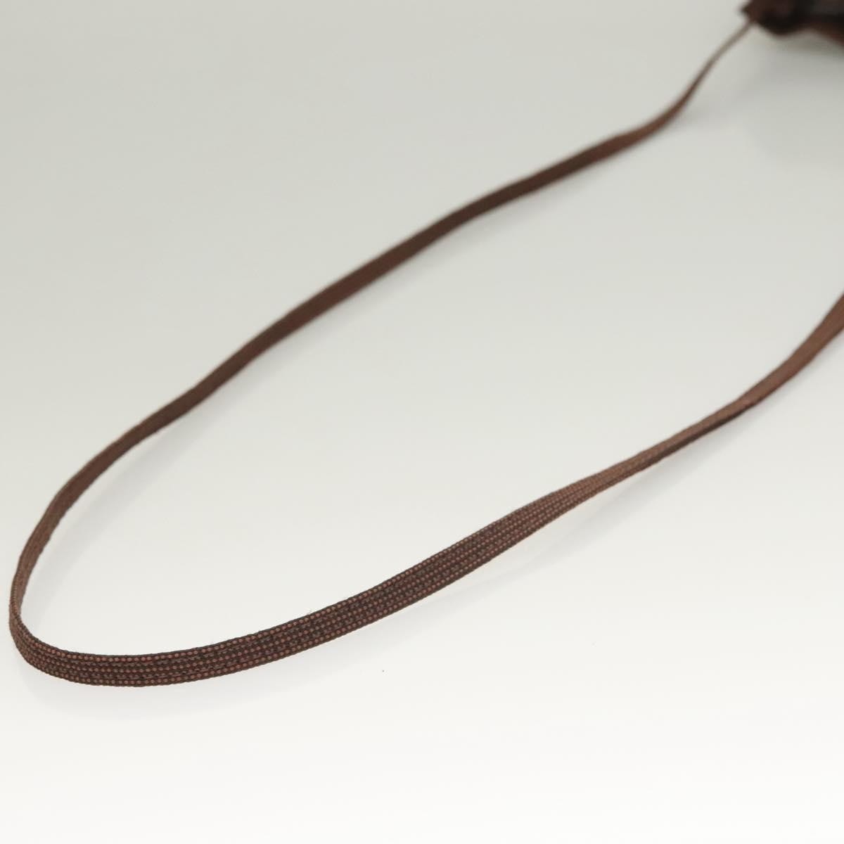 Hermes Herline Canvas Brown Canvas Crossbody Bag Bag (Pre-Owned)