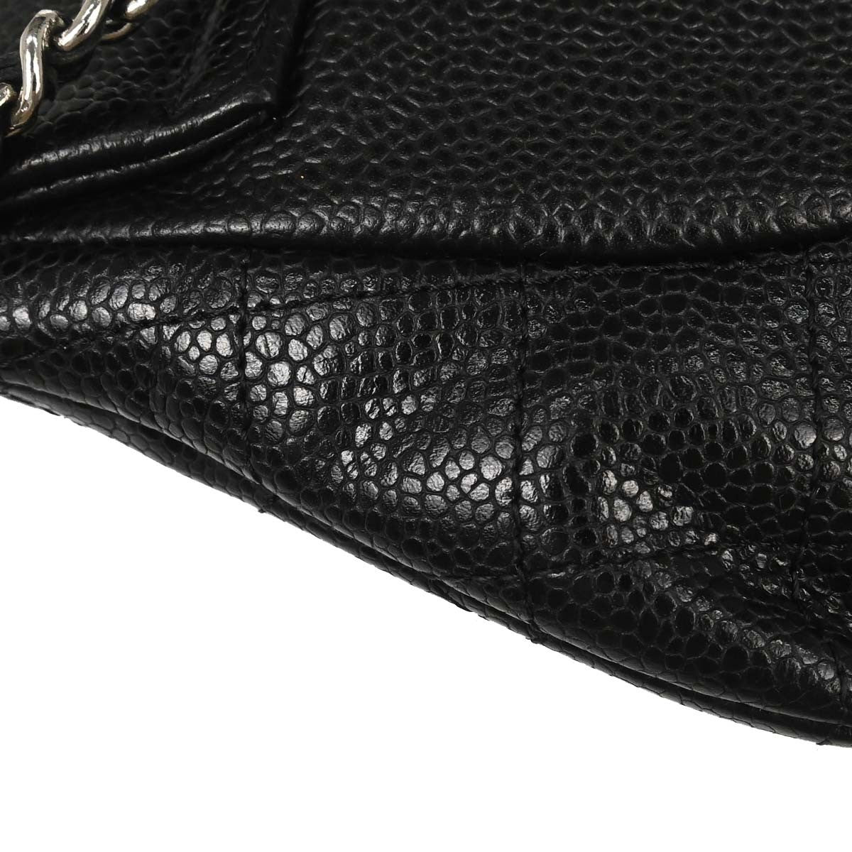 Chanel Half Moon Wallet On Chain Caviar Black Calfskin Clutche & Pouche Bag (Pre-Owned)