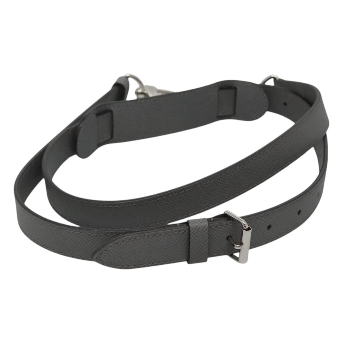 Louis Vuitton Adjustable Shoulder Strap Leather Gray Leather Straps Accessory (Pre-Owned)