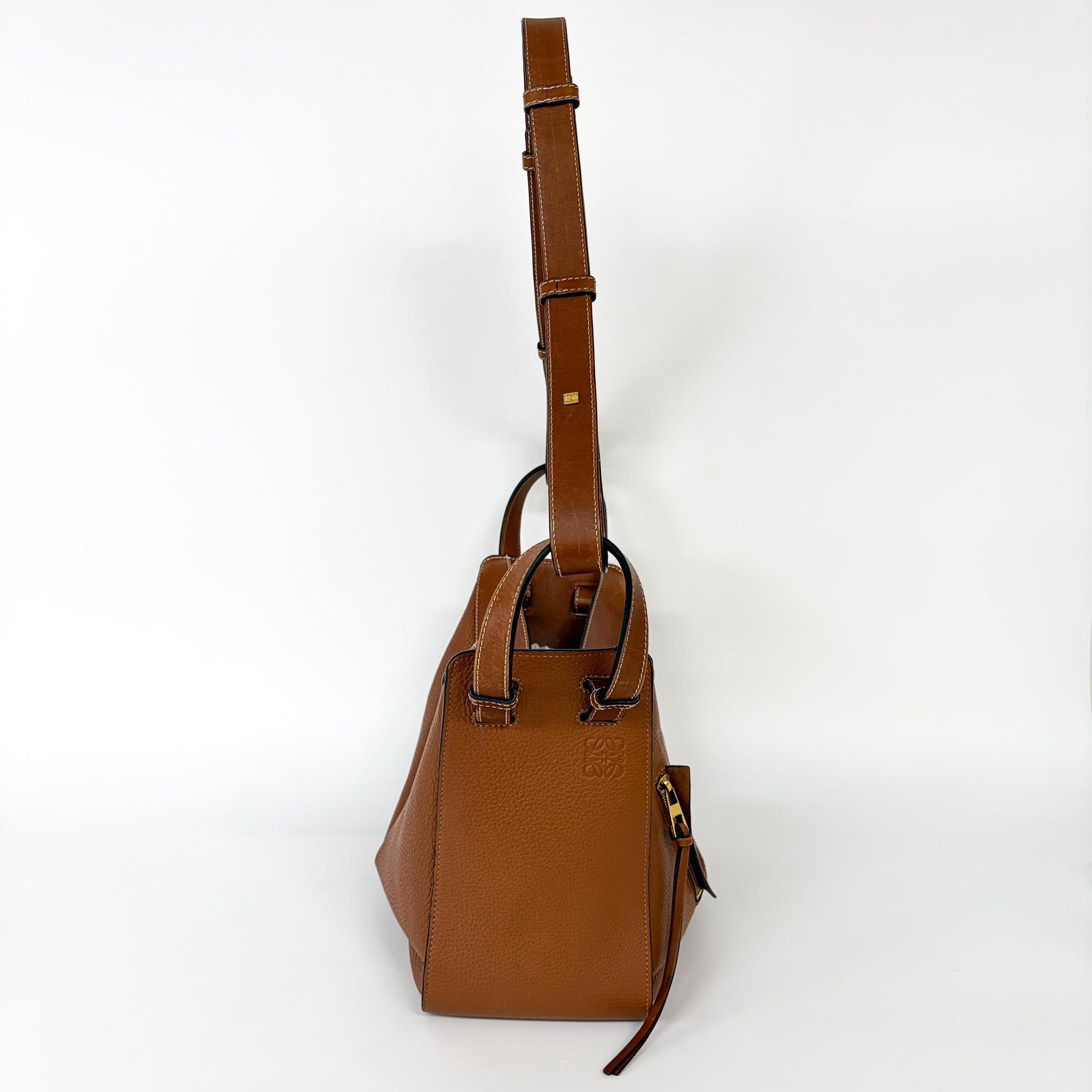 Loewe Hammock Leather Brown Leather Handbag (Pre-Owned)