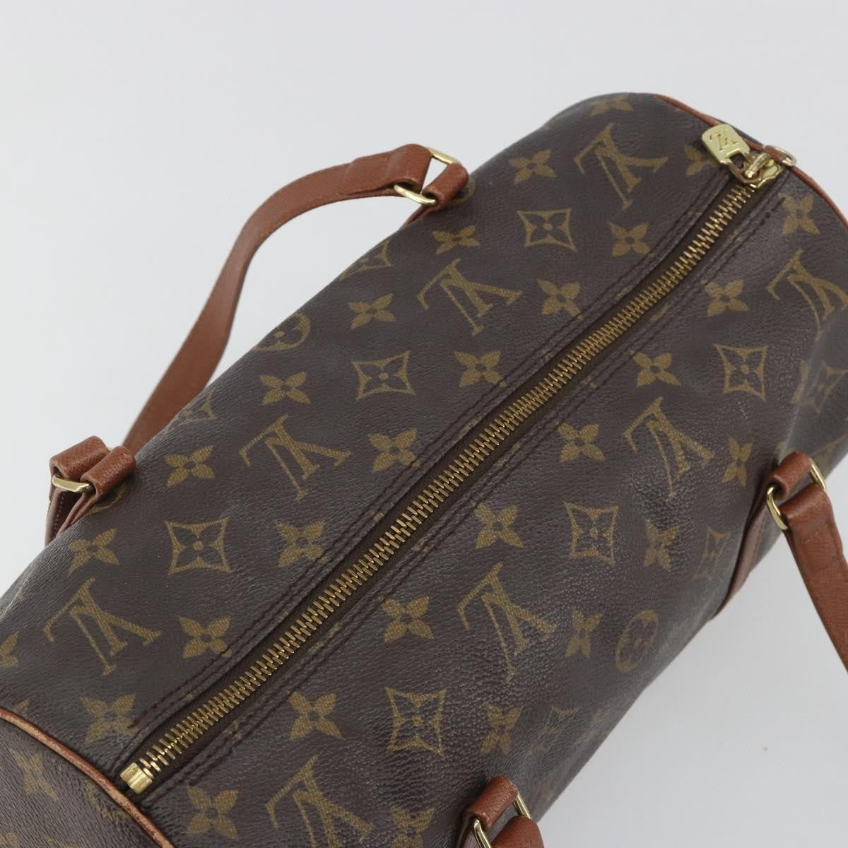 Louis Vuitton Papillon Monogram Brown Canvas Handbag (Pre-Owned)
