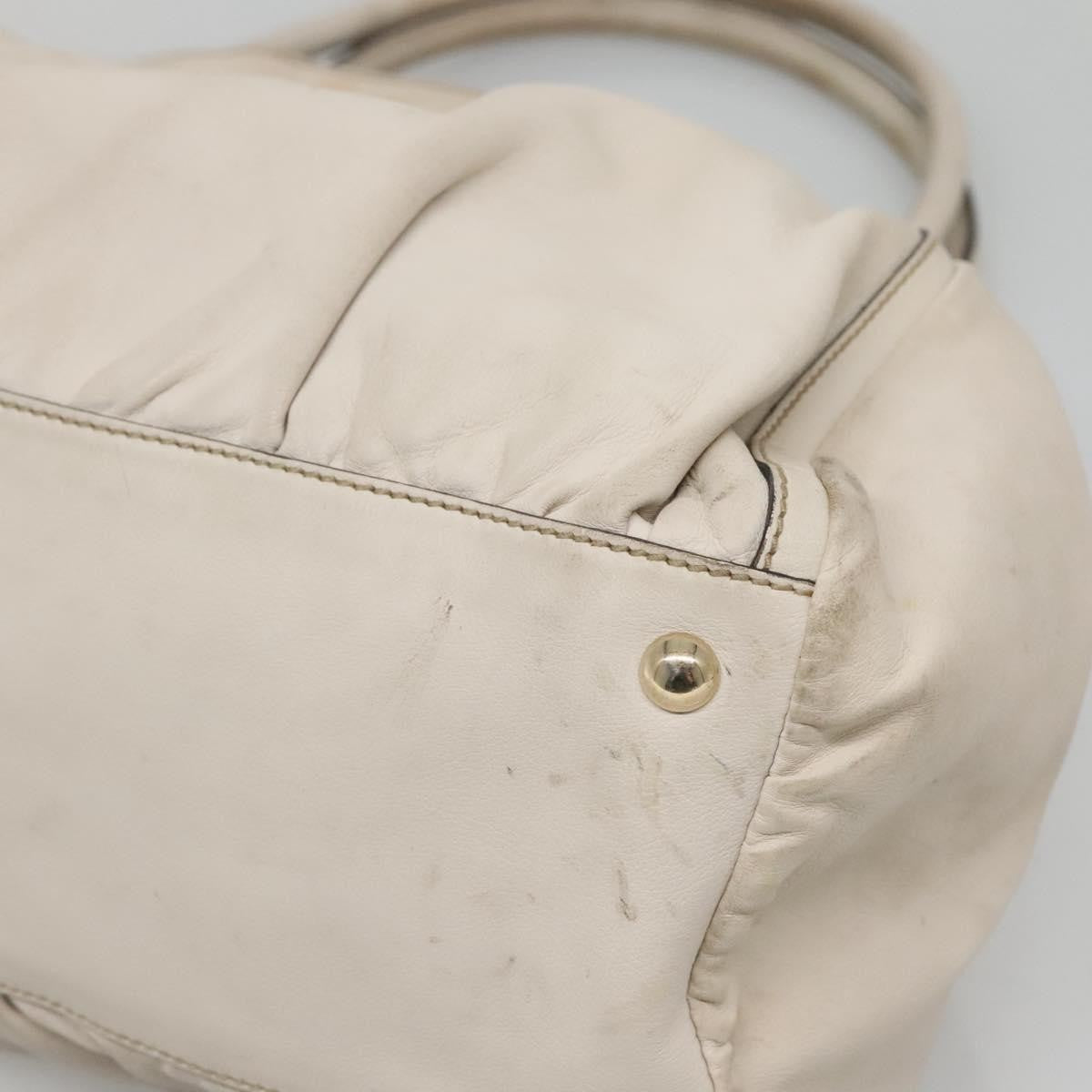 Gucci D-Ring Guccissima Leather Beige Leather Tote Bag Bag (Pre-Owned)