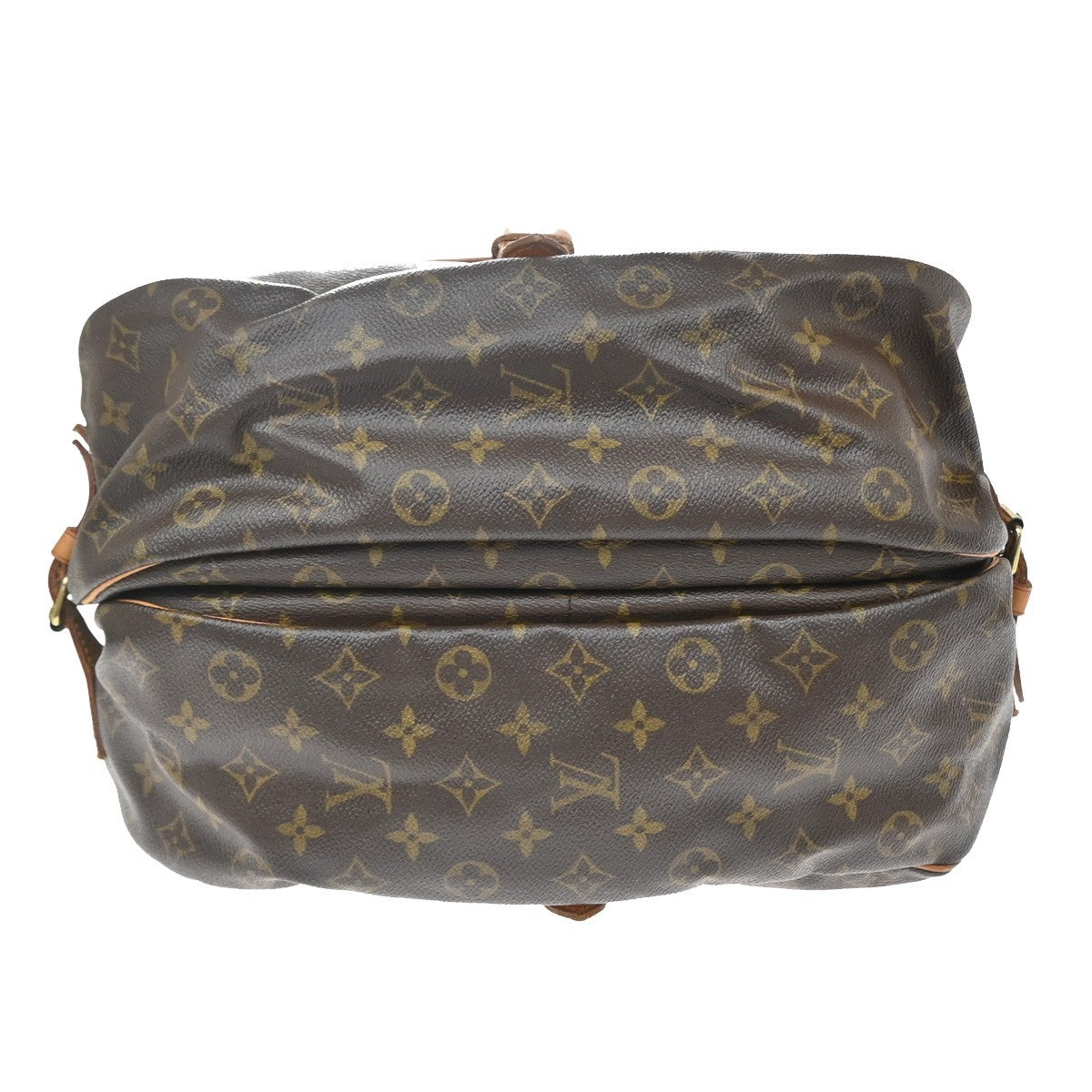 Louis Vuitton Saumur Monogram Brown Canvas Shoulder Bag Bag (Pre-Owned)