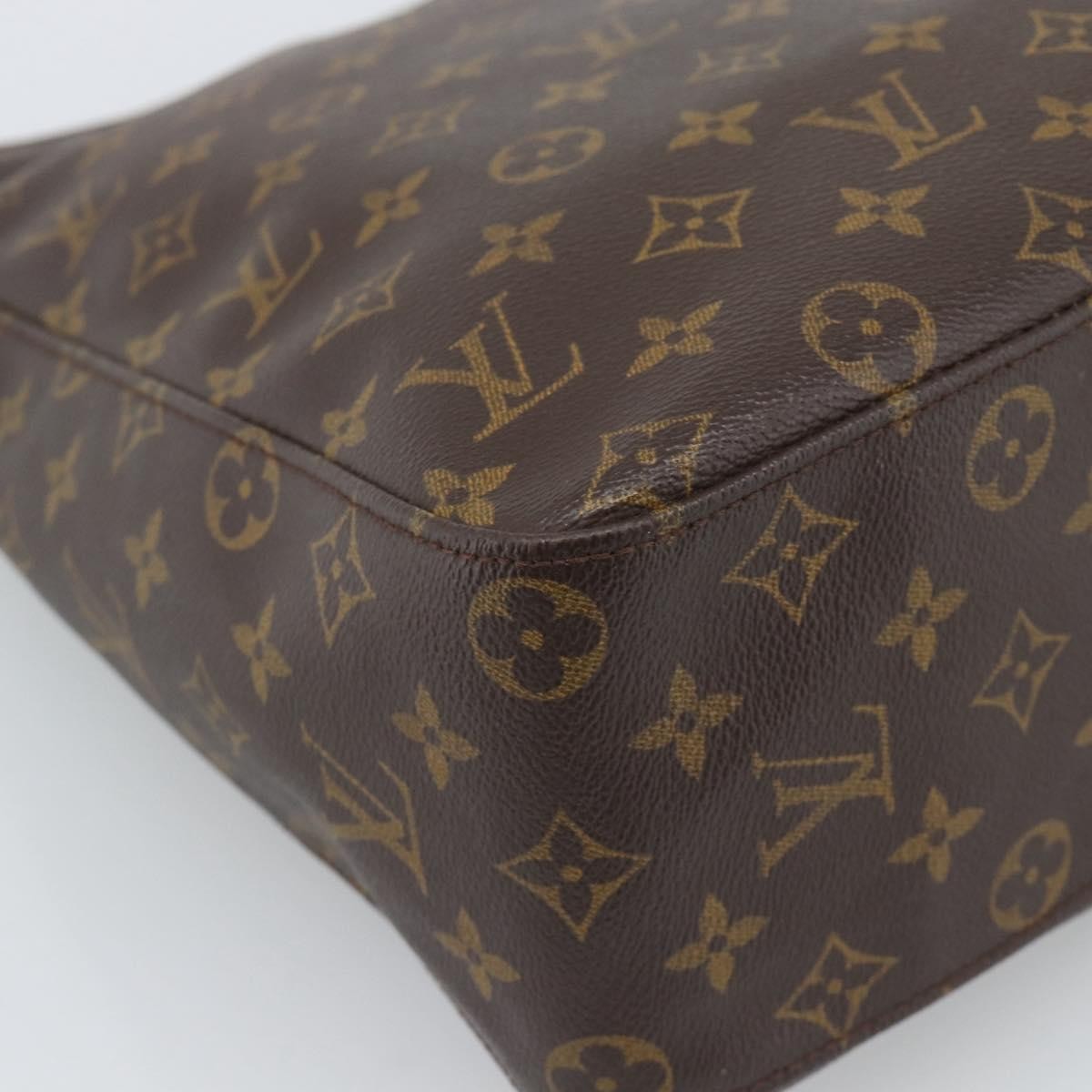 Louis Vuitton Looping Monogram Canvas Brown Canvas Handbag (Pre-Owned)