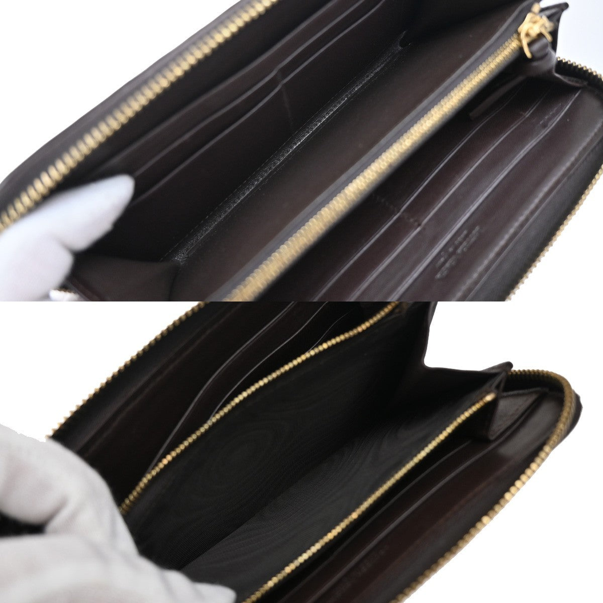 Bottega Veneta Intrecciato Long Zip Leather Brown Leather Wallets Accessory (Pre-Owned)