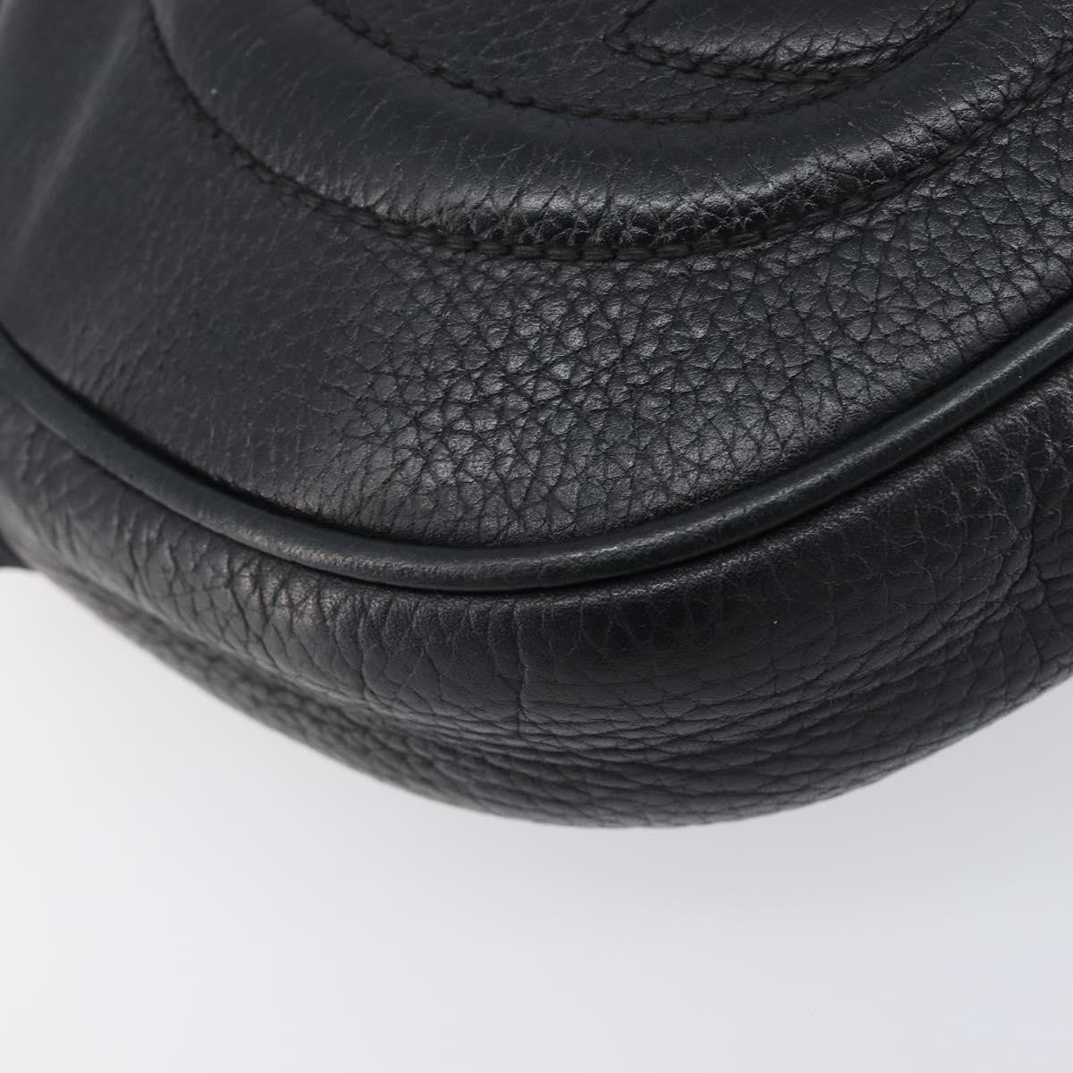 Gucci Soho Chain Leather Black Leather Handbag (Pre-Owned)