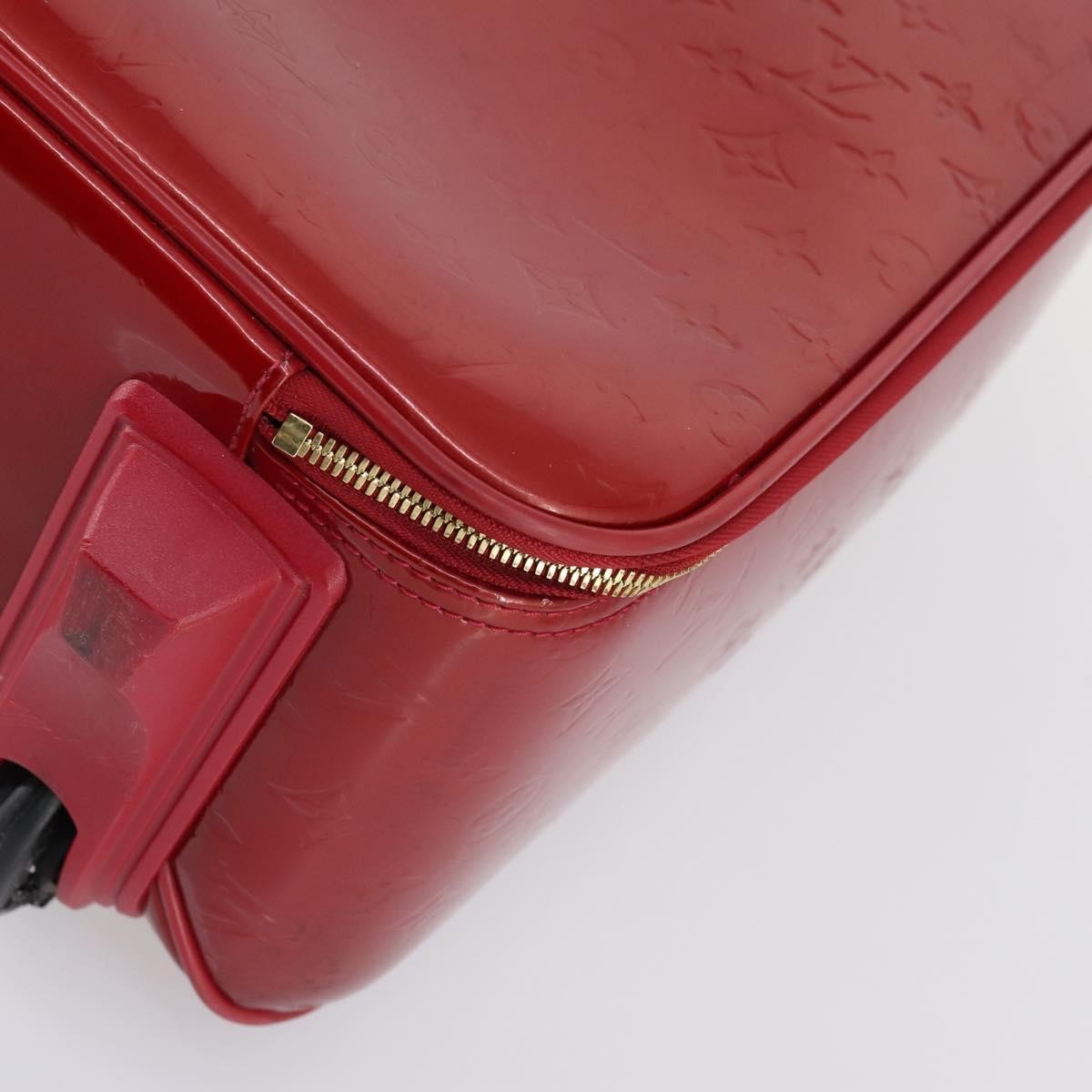 Louis Vuitton Pegase Luggage Monogram Vernis Red Patent_Leather Travel Bag Bag (Pre-Owned)