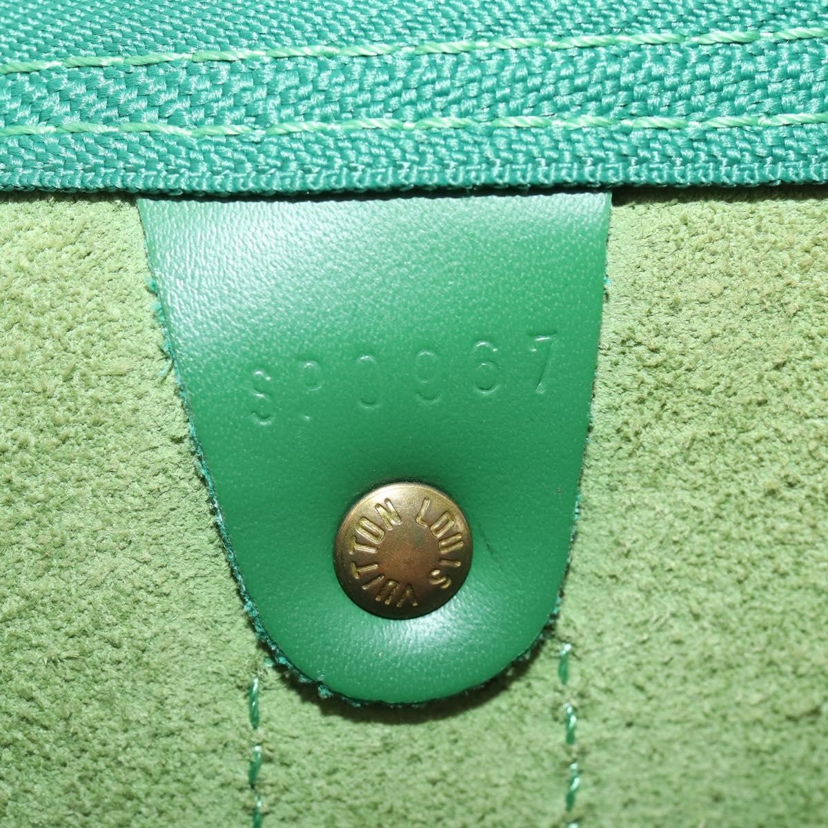 Louis Vuitton Keepall Bag Epi Leather Green Leather Travel Bag Bag (Pre-Owned)