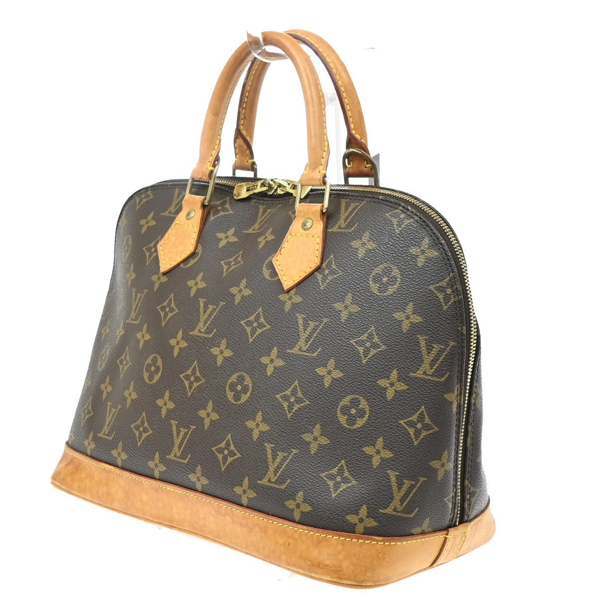 Louis Vuitton Alma Monogram Brown Canvas Handbag (Pre-Owned)