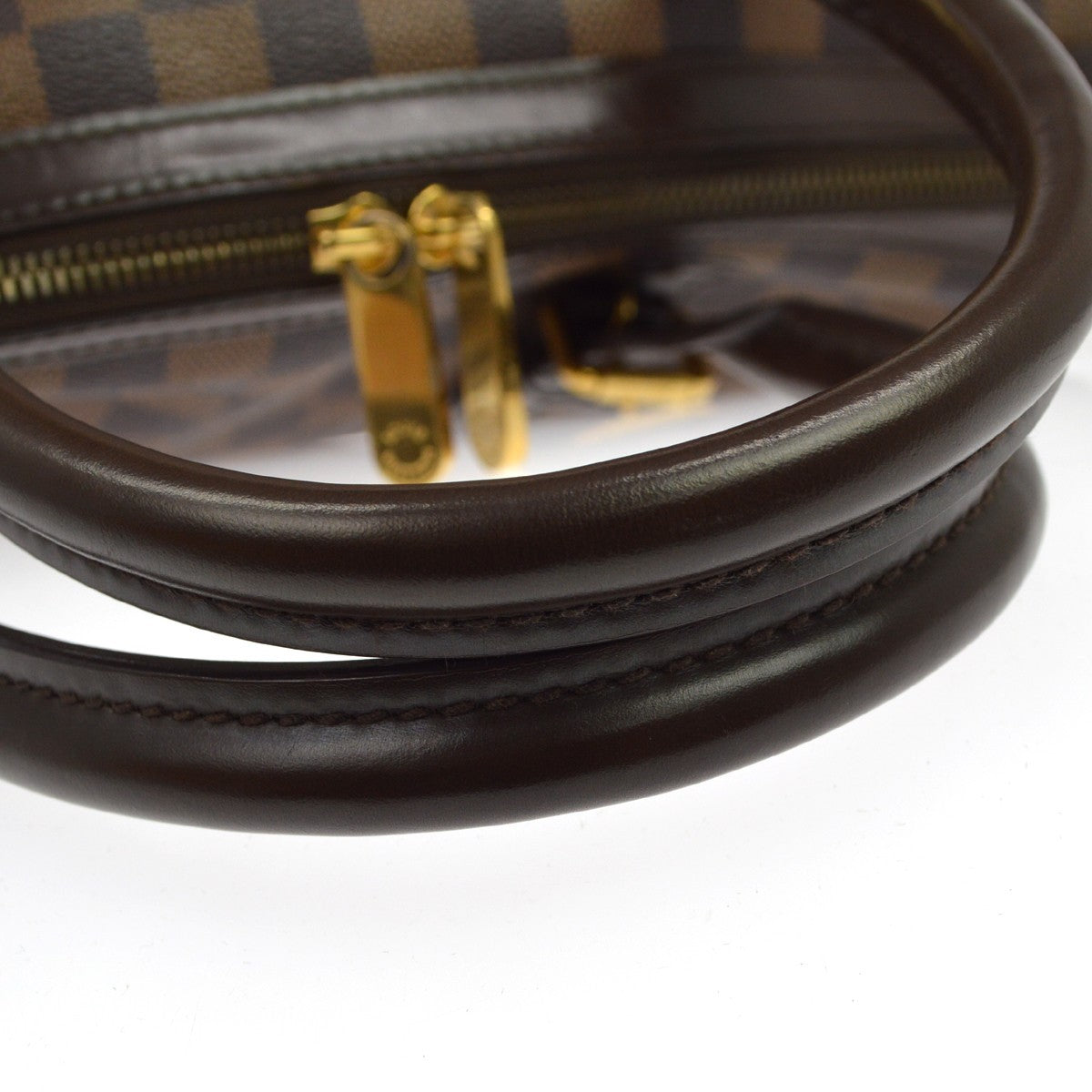 Louis Vuitton Berkeley Damier Ebene Brown Canvas Handbag (Pre-Owned)