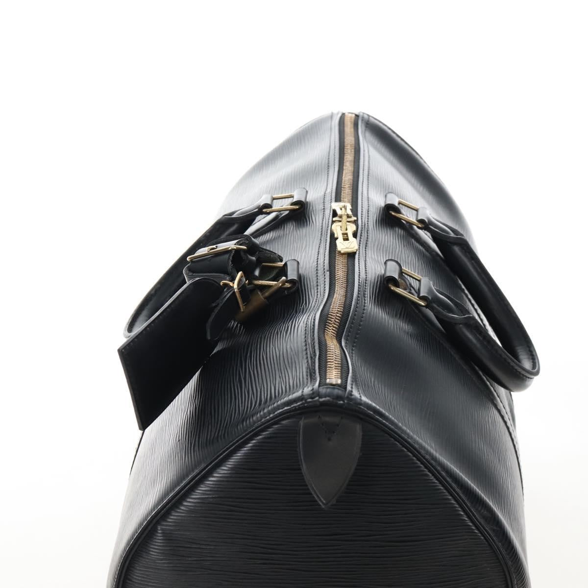 Louis Vuitton Keepall Epi Leather Black Leather Travel Bag Bag (Pre-Owned)
