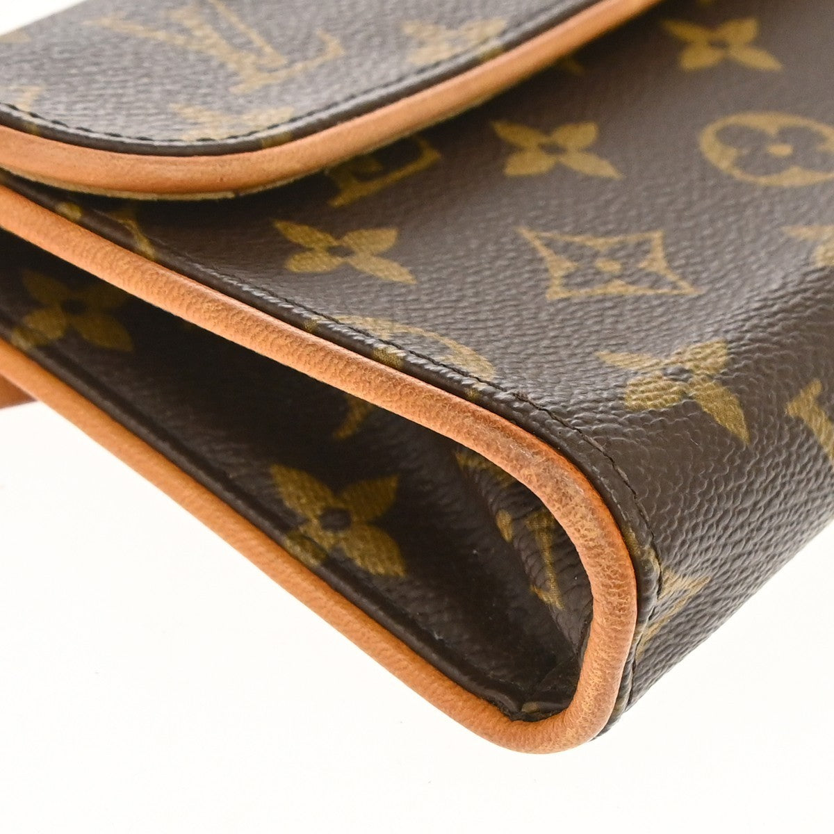 Louis Vuitton Florentine Waist Monogram Canvas Brown Canvas Handbag (Pre-Owned)
