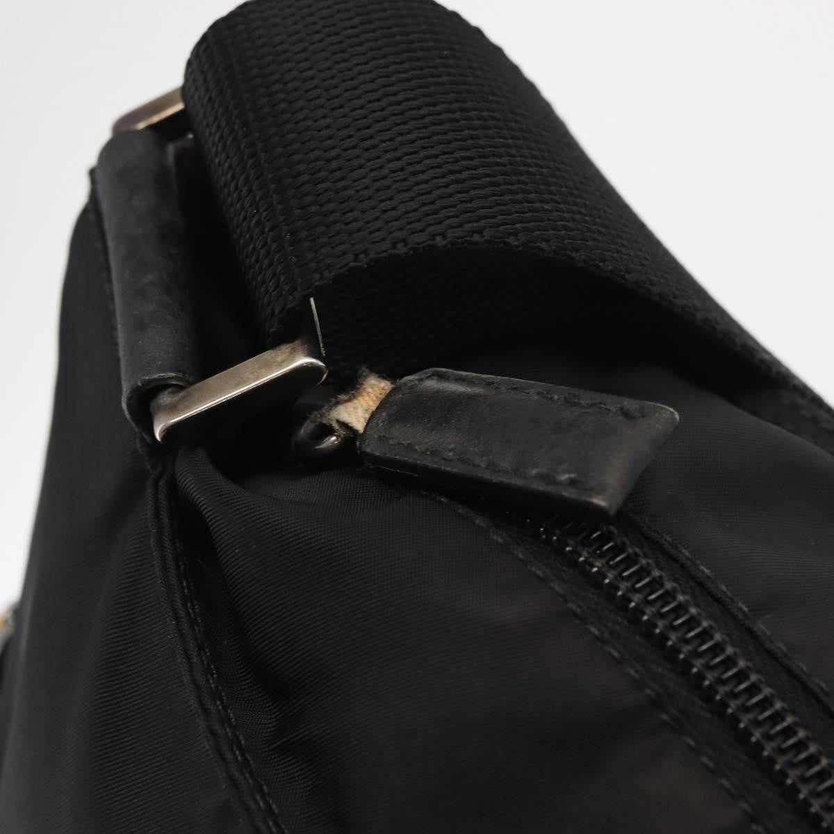 Prada Front Pocket Messenger Tessuto Black Nylon Shoulder Bag Bag (Pre-Owned)