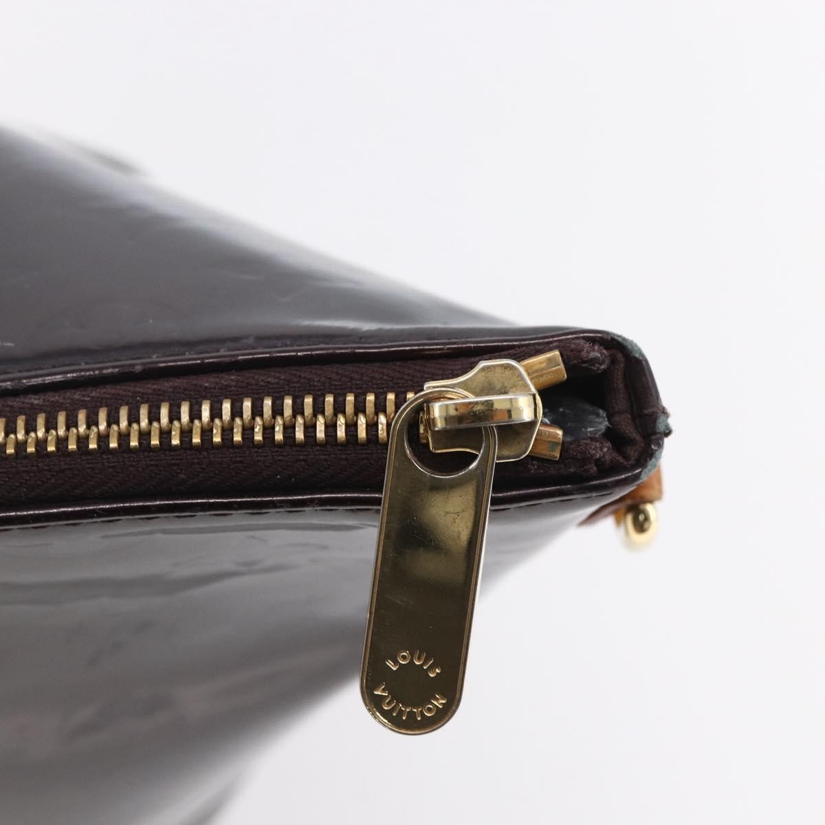Louis Vuitton Bellevue Monogram Vernis Burgundy Patent_Leather Tote Bag Bag (Pre-Owned)