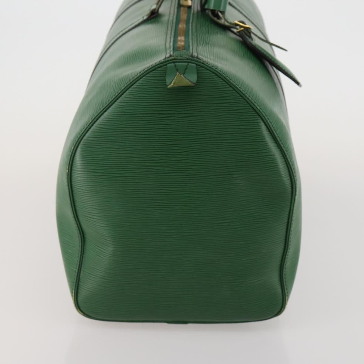 Louis Vuitton Keepall Epi Leather Green Leather Travel Bag Bag (Pre-Owned)